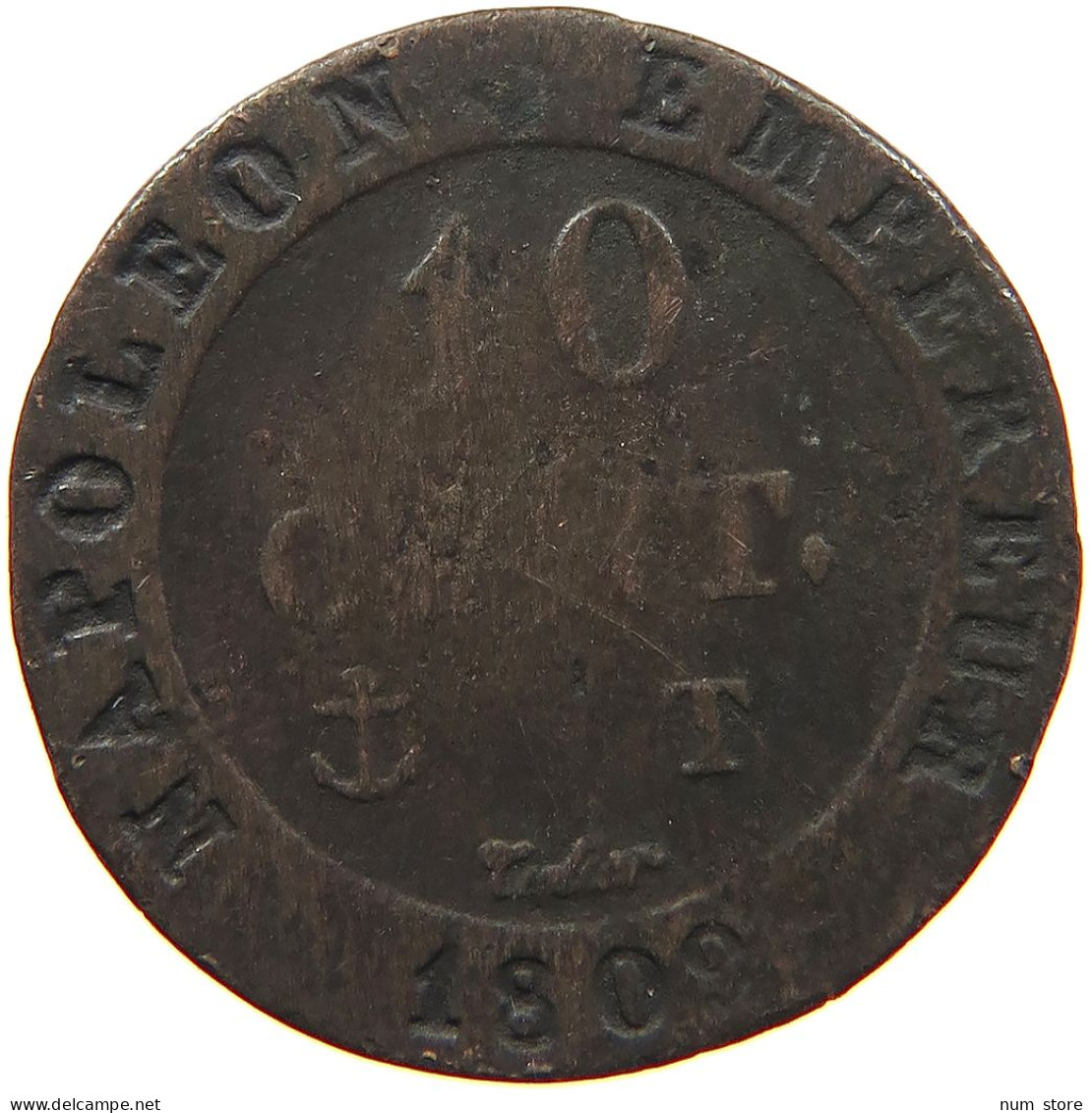 FRANCE 10 CENTIMES 1809 T #s081 0309 - 10 Centimes