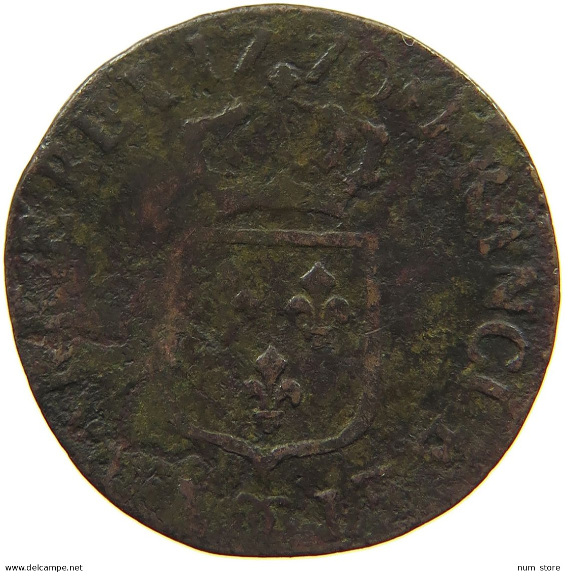 FRANCE 1/2 SOL 1770 BESANCON #s086 0093 - 1715-1774 Ludwig XV. Der Vielgeliebte