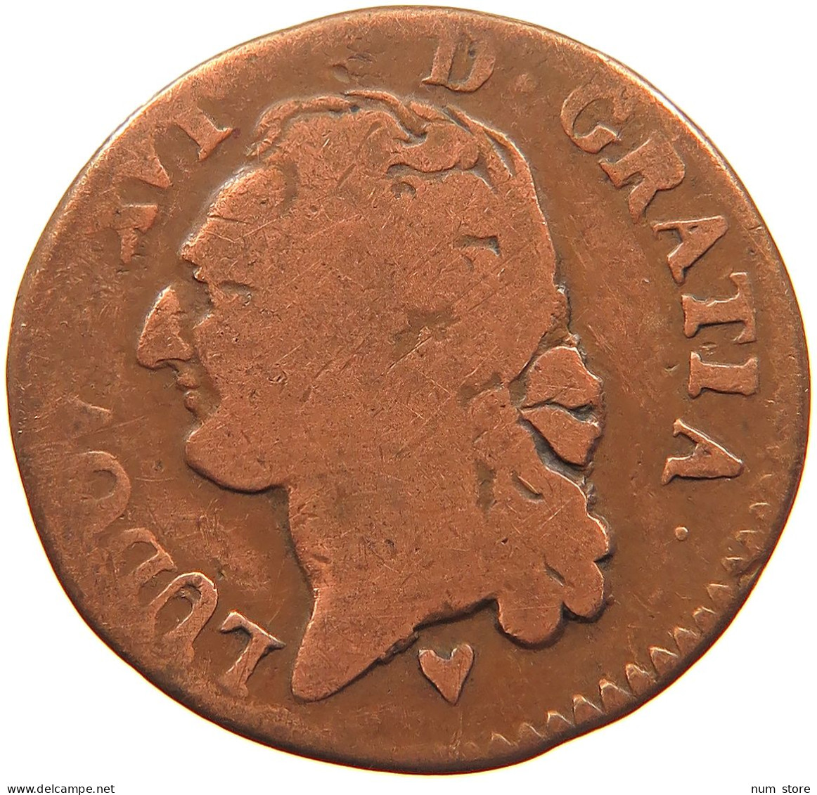 FRANCE 1/2 SOL 1785 BB #s081 0467 - 1774-1791 Ludwig XVI.