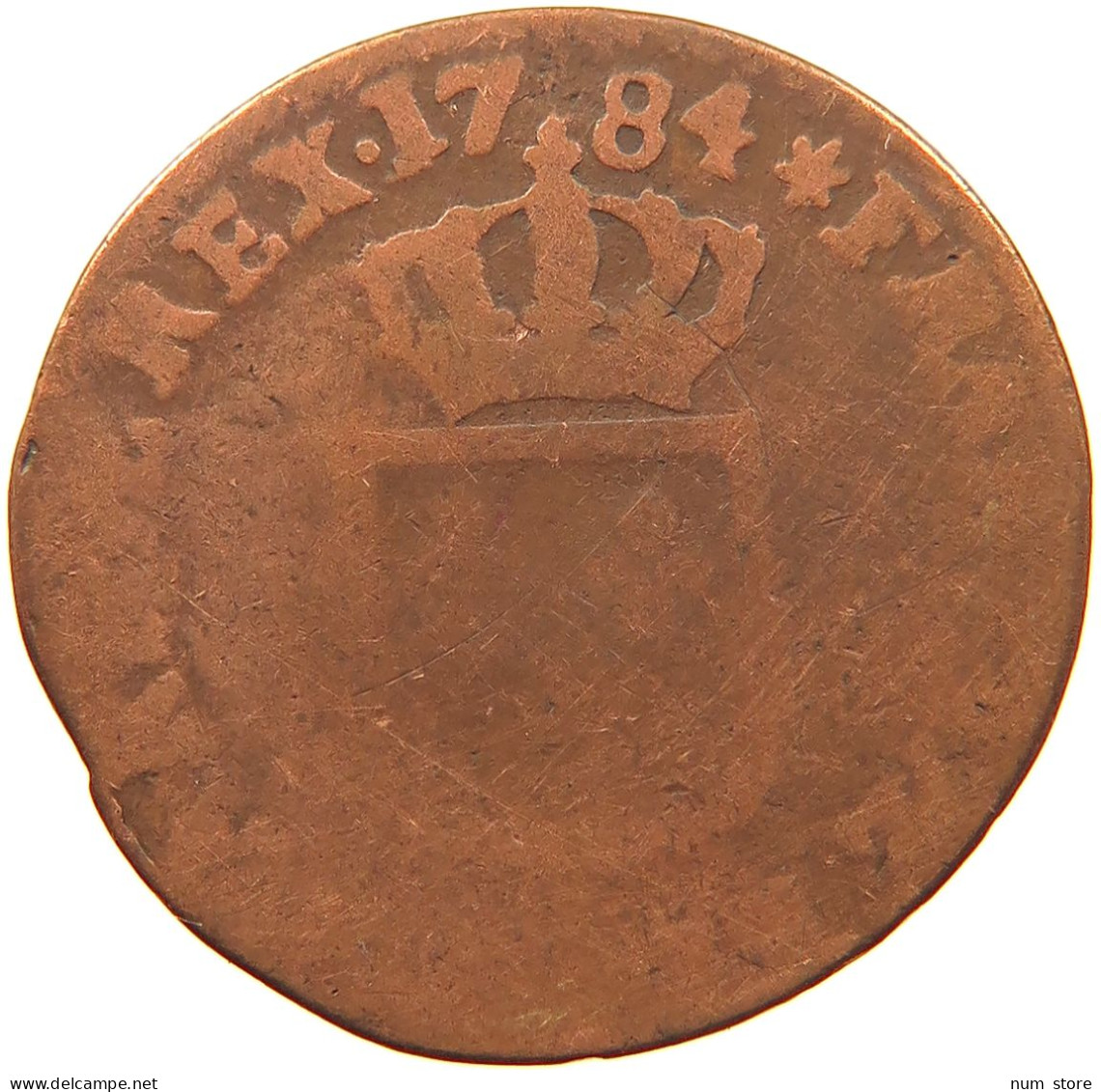 FRANCE 1/2 SOL 1784 BB #s081 0465 - 1774-1791 Luis XVI