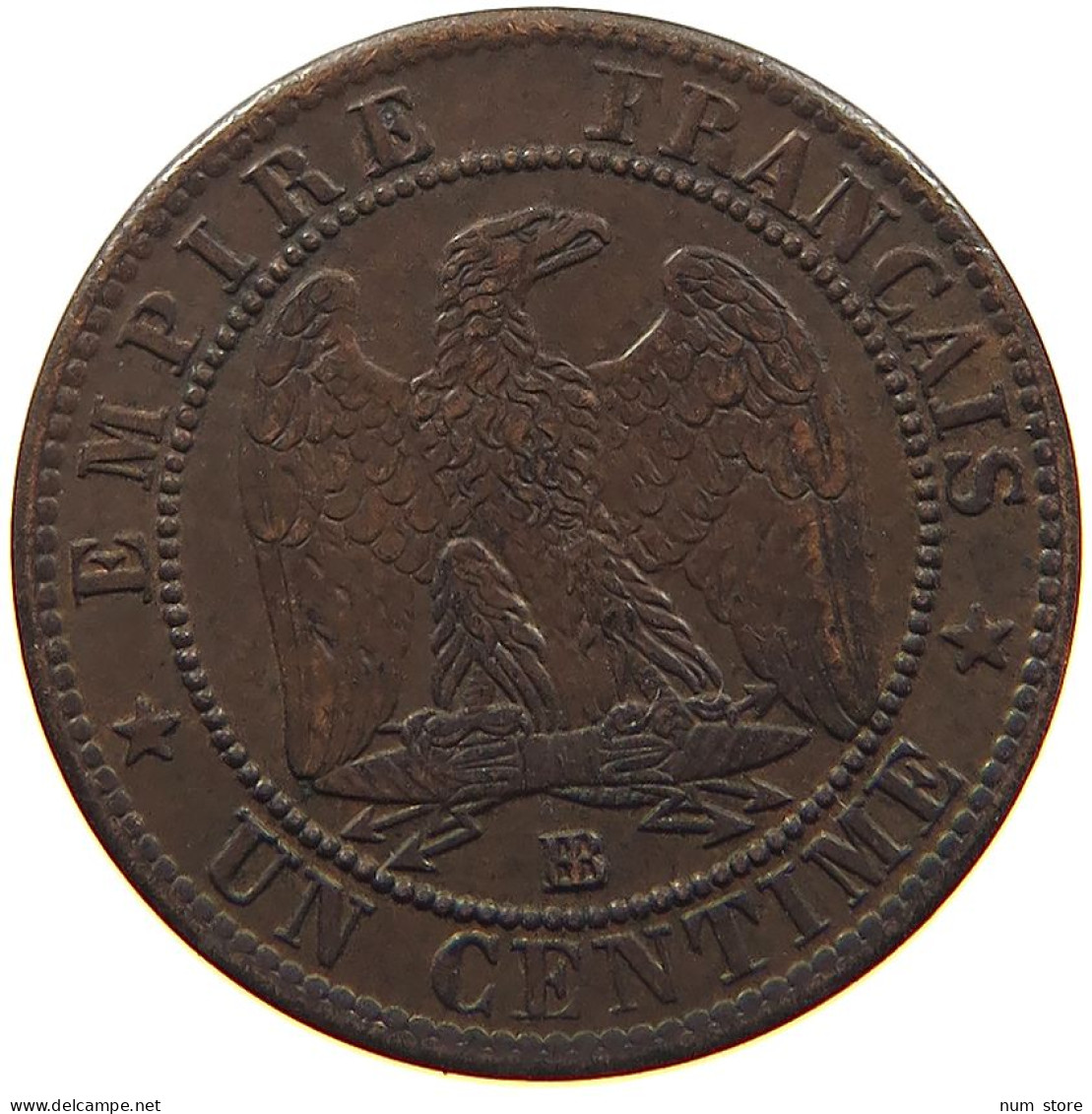 FRANCE 1 CENTIME 1862 BB #s081 0307 - 1 Centime