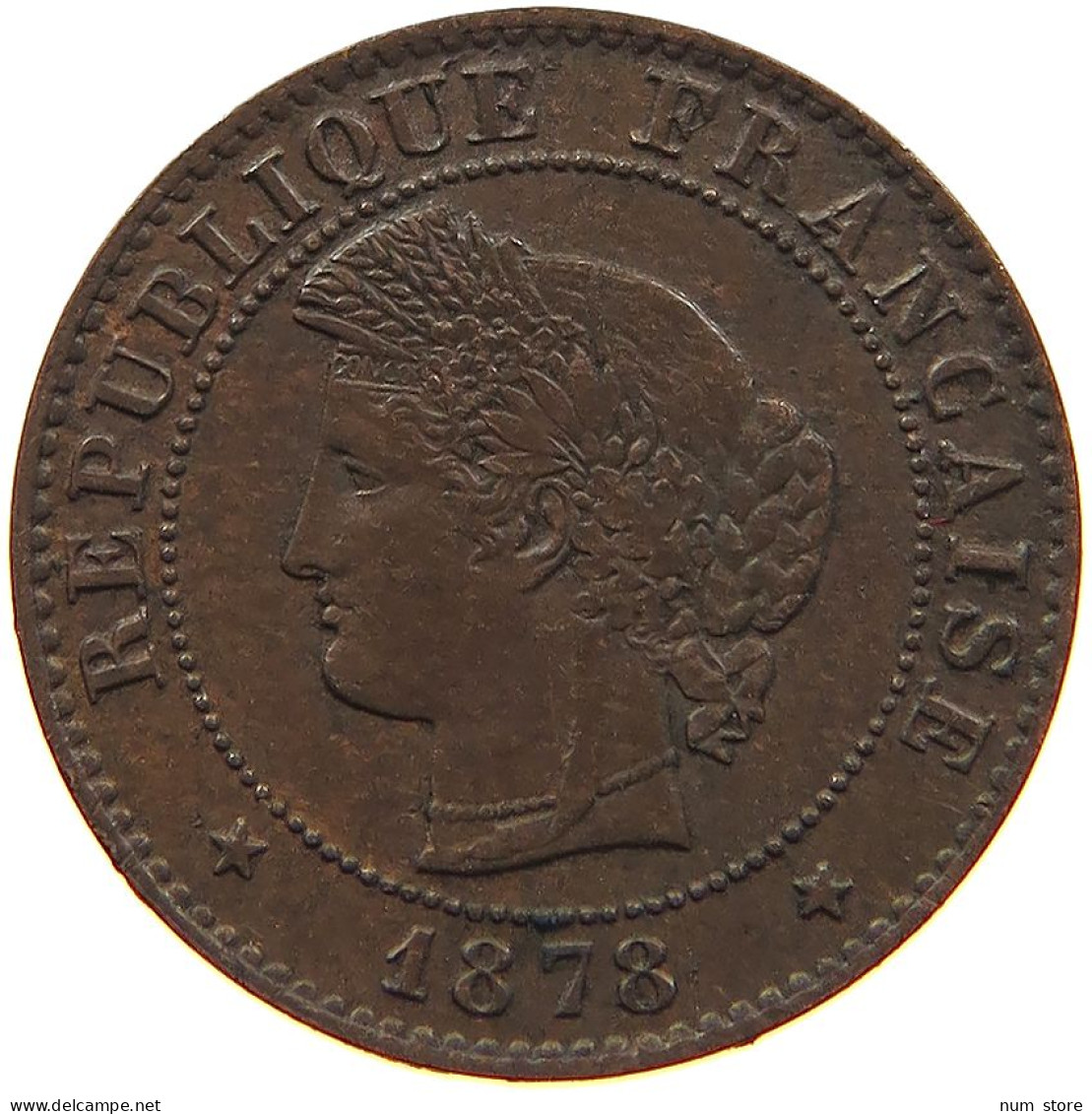FRANCE 1 CENTIME 1878 A #s081 0295 - 1 Centime