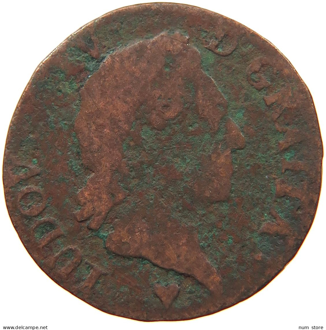 FRANCE 1/2 SOL 1771 BB #s081 0475 - 1715-1774 Louis  XV The Well-Beloved