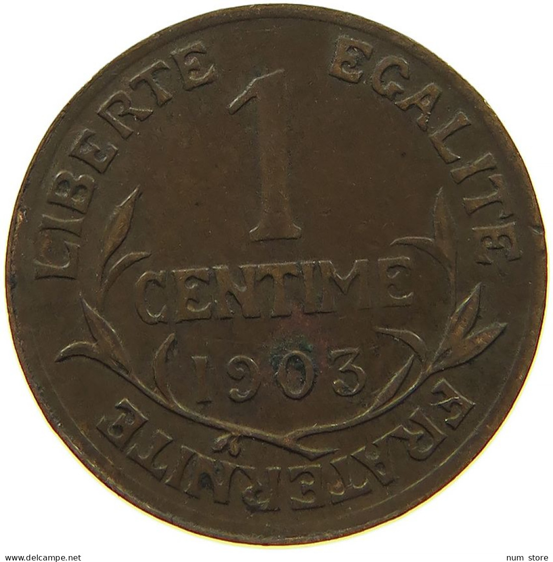 FRANCE 1 CENTIME 1903 #s084 0081 - 1 Centime