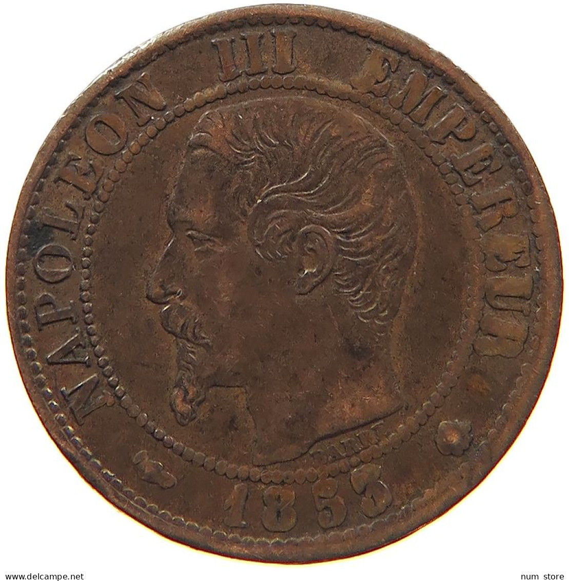FRANCE 1 CENTIME 1853 BB #s081 0301 - 1 Centime