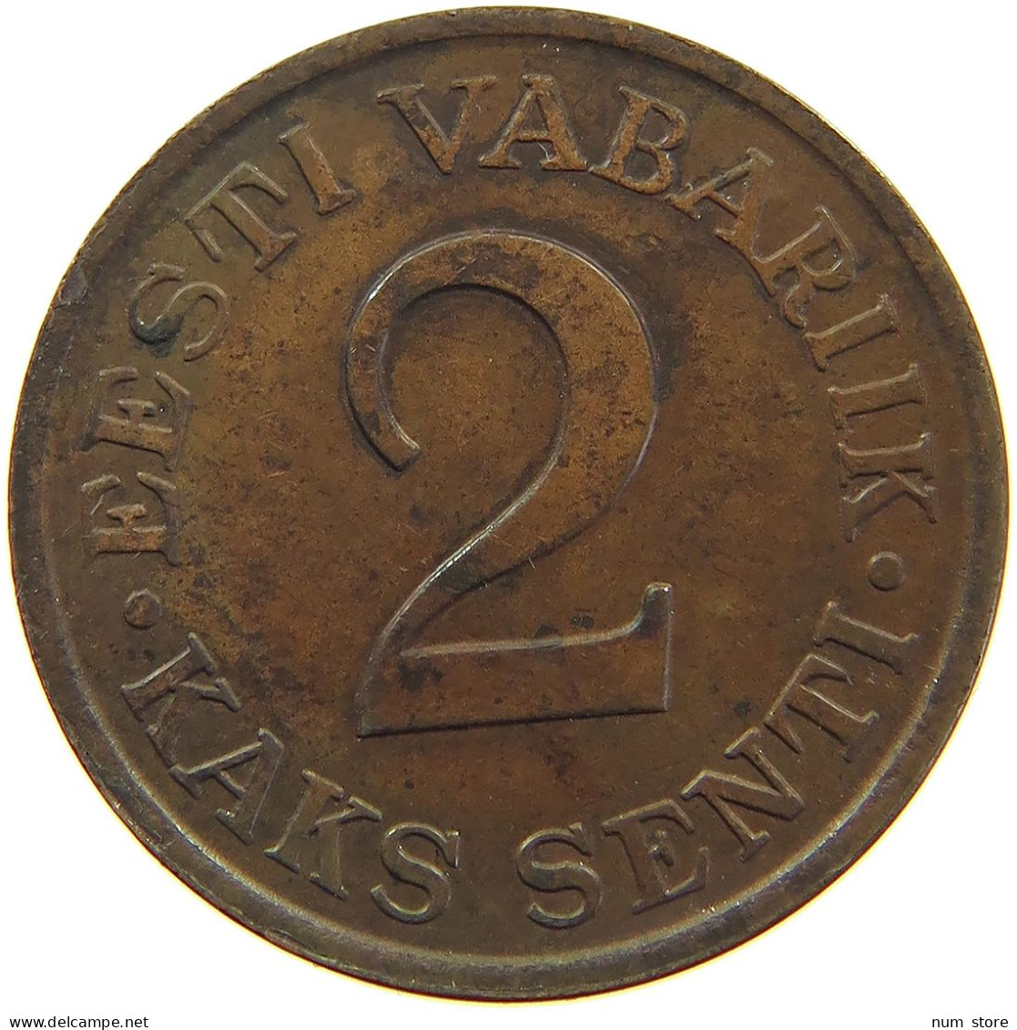 ESTONIA 2 SENTI 1934 #s083 0449 - Estonia