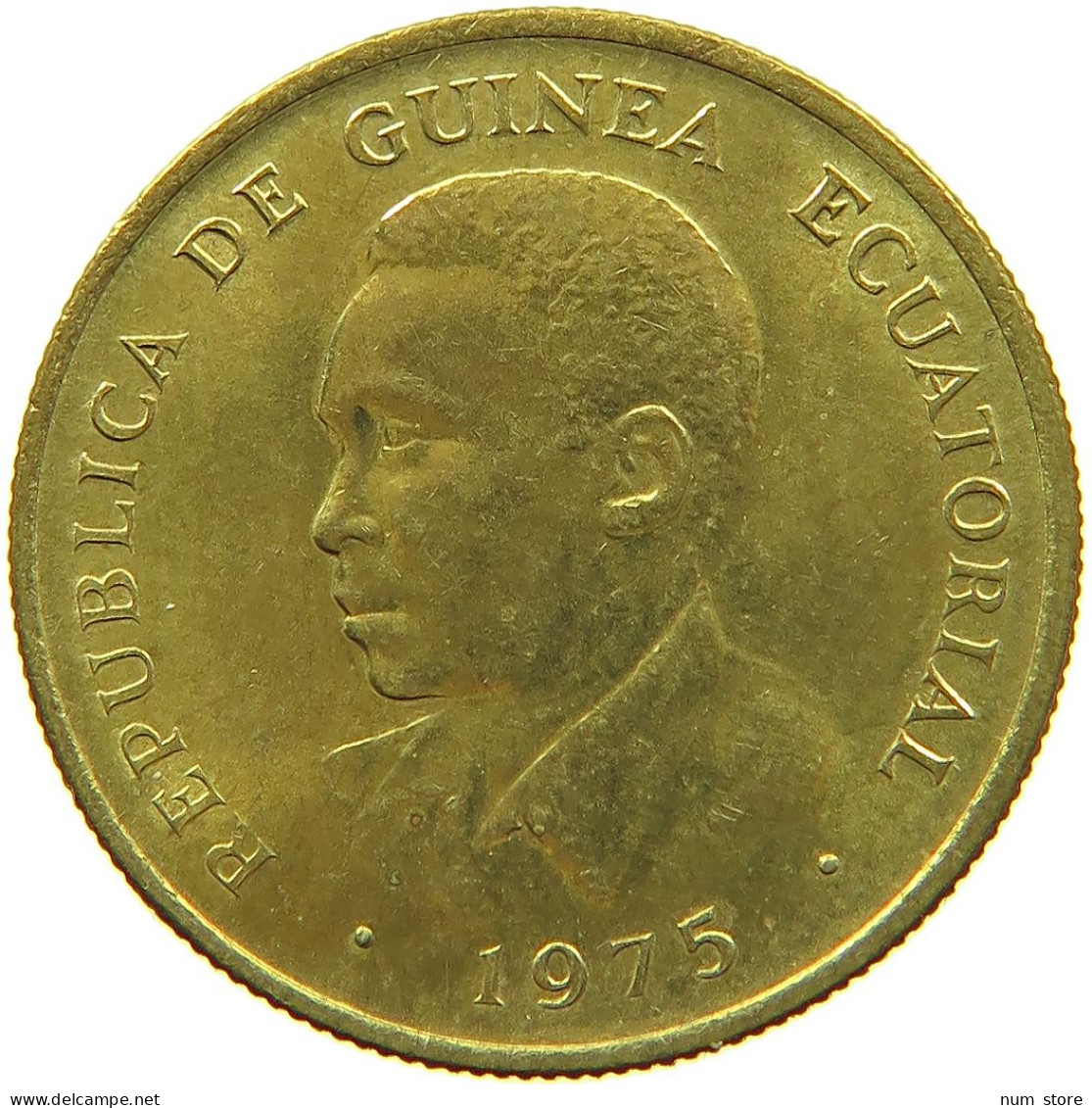 EQUATORIAL GUINEA 1 EKUELE 1975 #s088 0563 - Guinea Ecuatorial