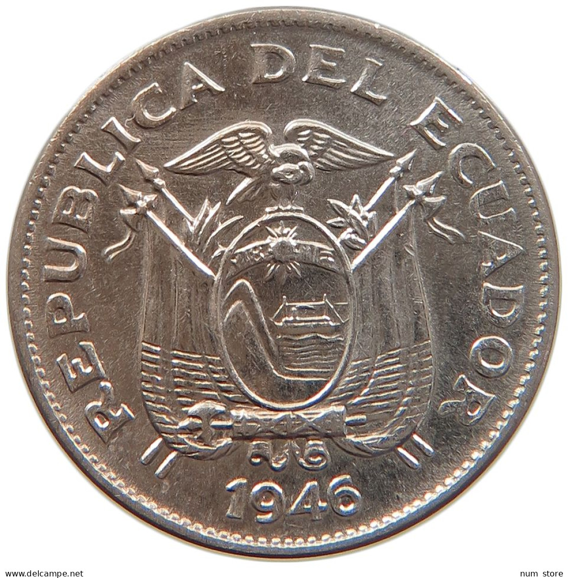 ECUADOR 5 CENTAVOS 1946 #s084 0589 - Ecuador