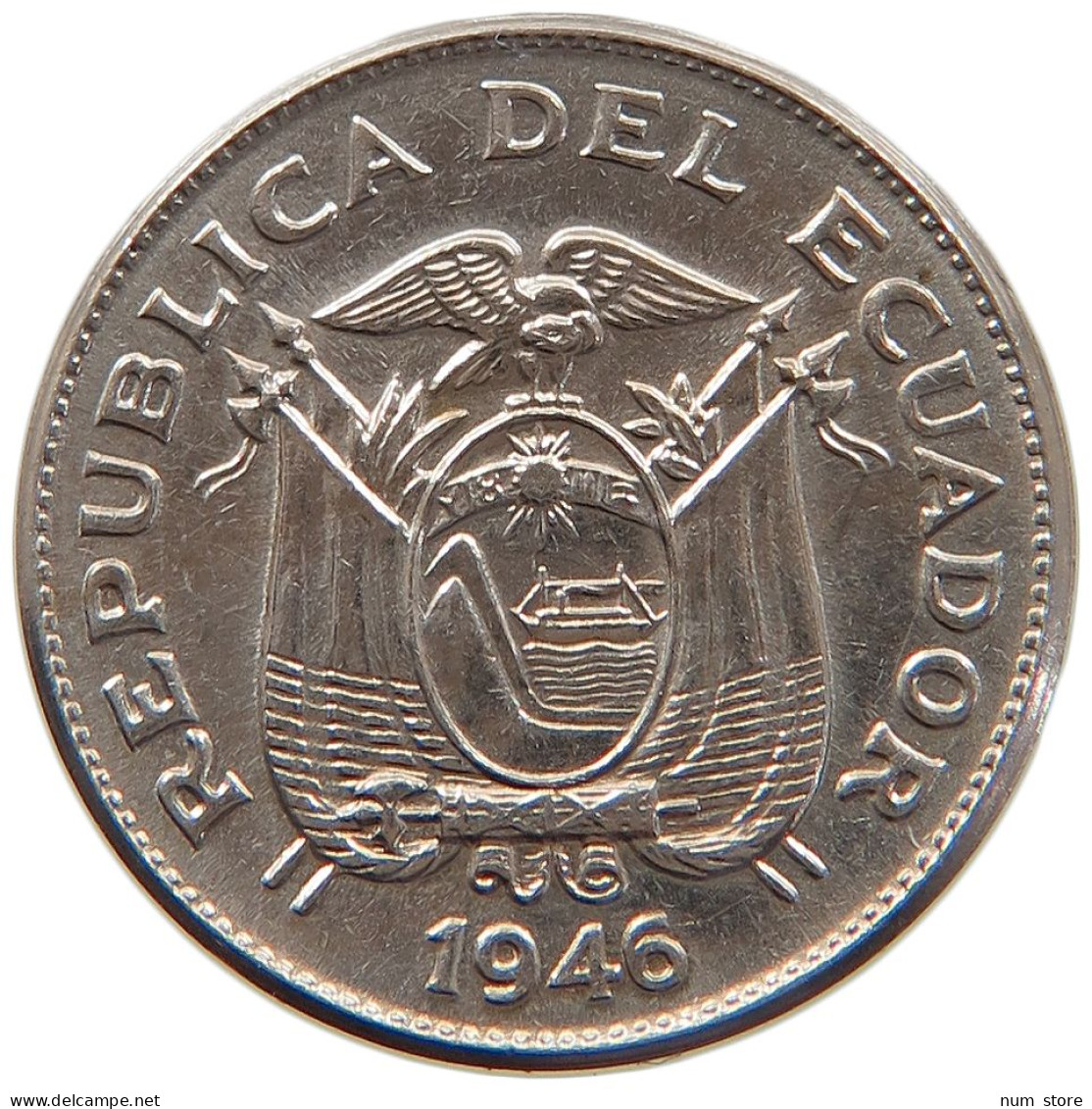 ECUADOR 5 CENTAVOS 1946 #s084 0587 - Ecuador