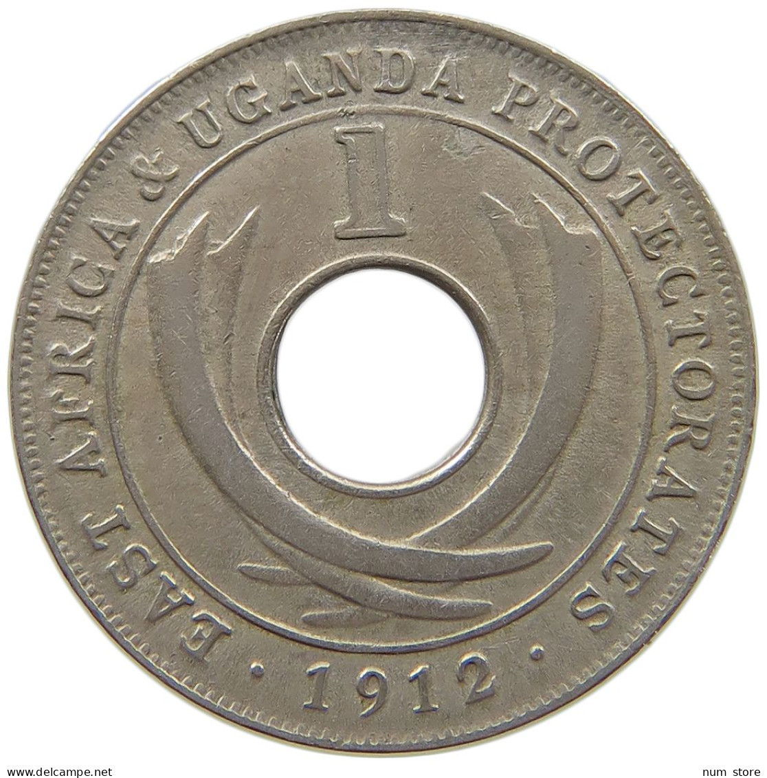 EAST AFRICA 1 CENT 1912 H #s087 0677 - British Colony