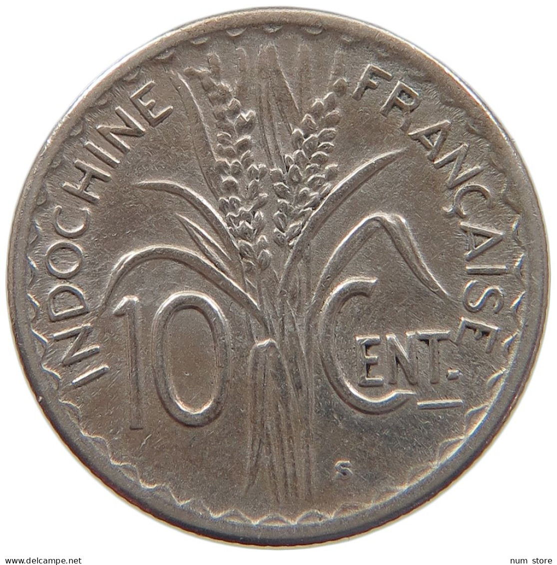 INDOCHINA 10 CENTS 1941 #s084 0695 - Indochina Francesa