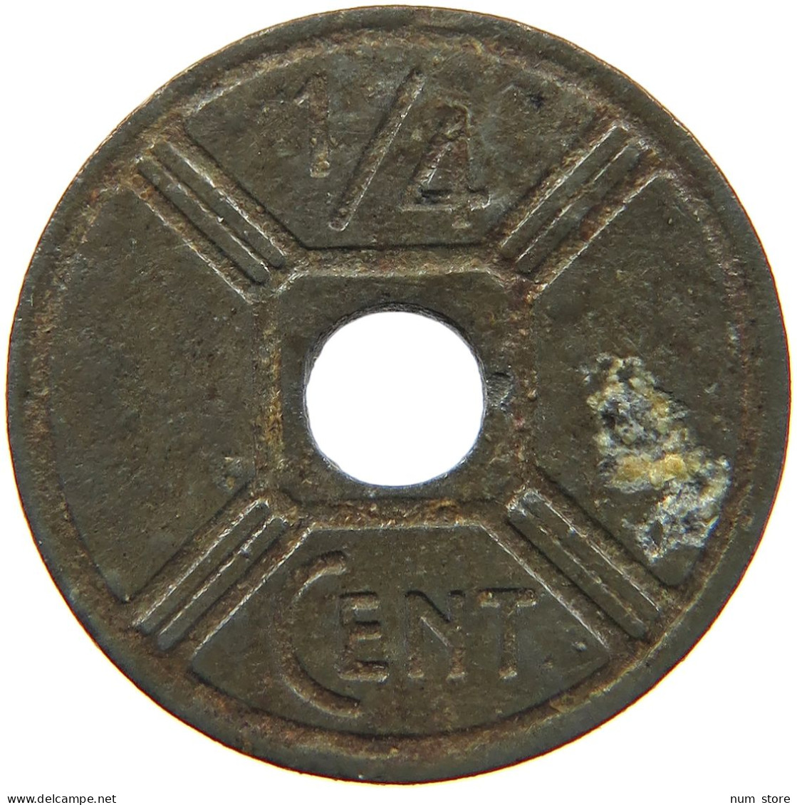 INDOCHINA 1/4 CENT 1942 #s082 0205 - Indochina Francesa