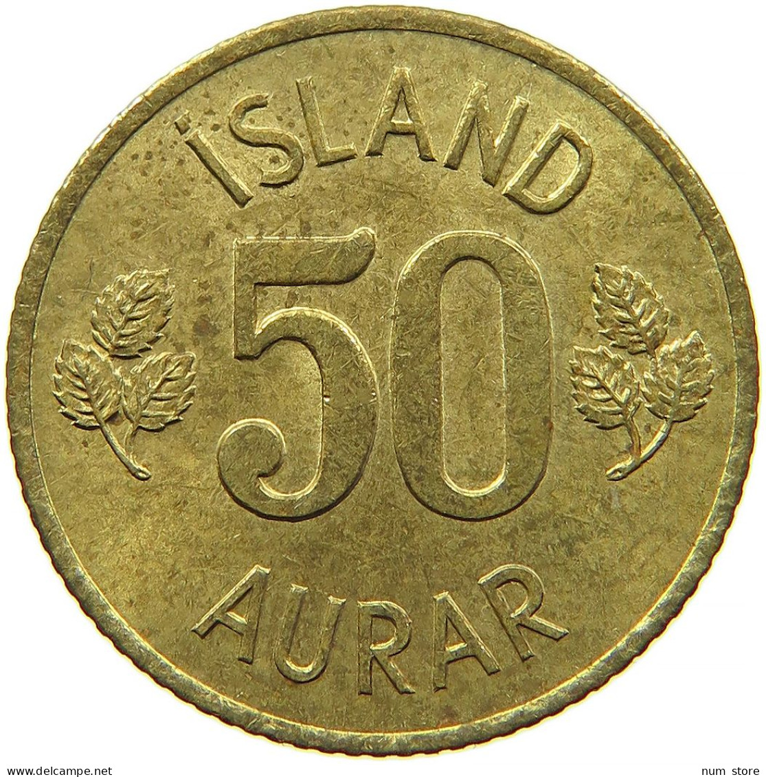 ICELAND 50 AURAR 1970 #s088 0611 - IJsland