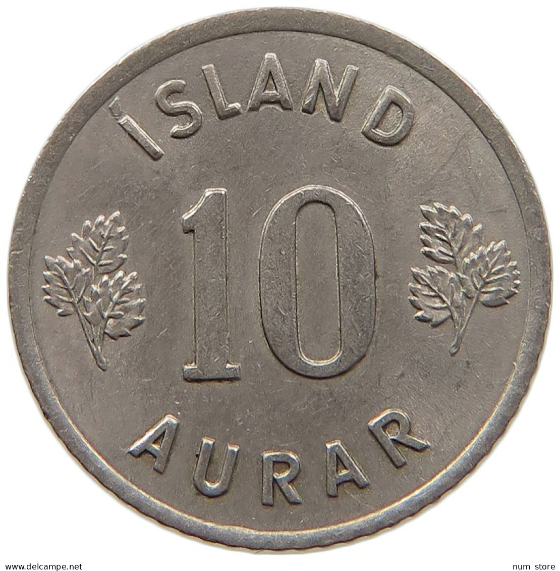 ICELAND 10 AURAR 1969 #s084 0543 - Iceland