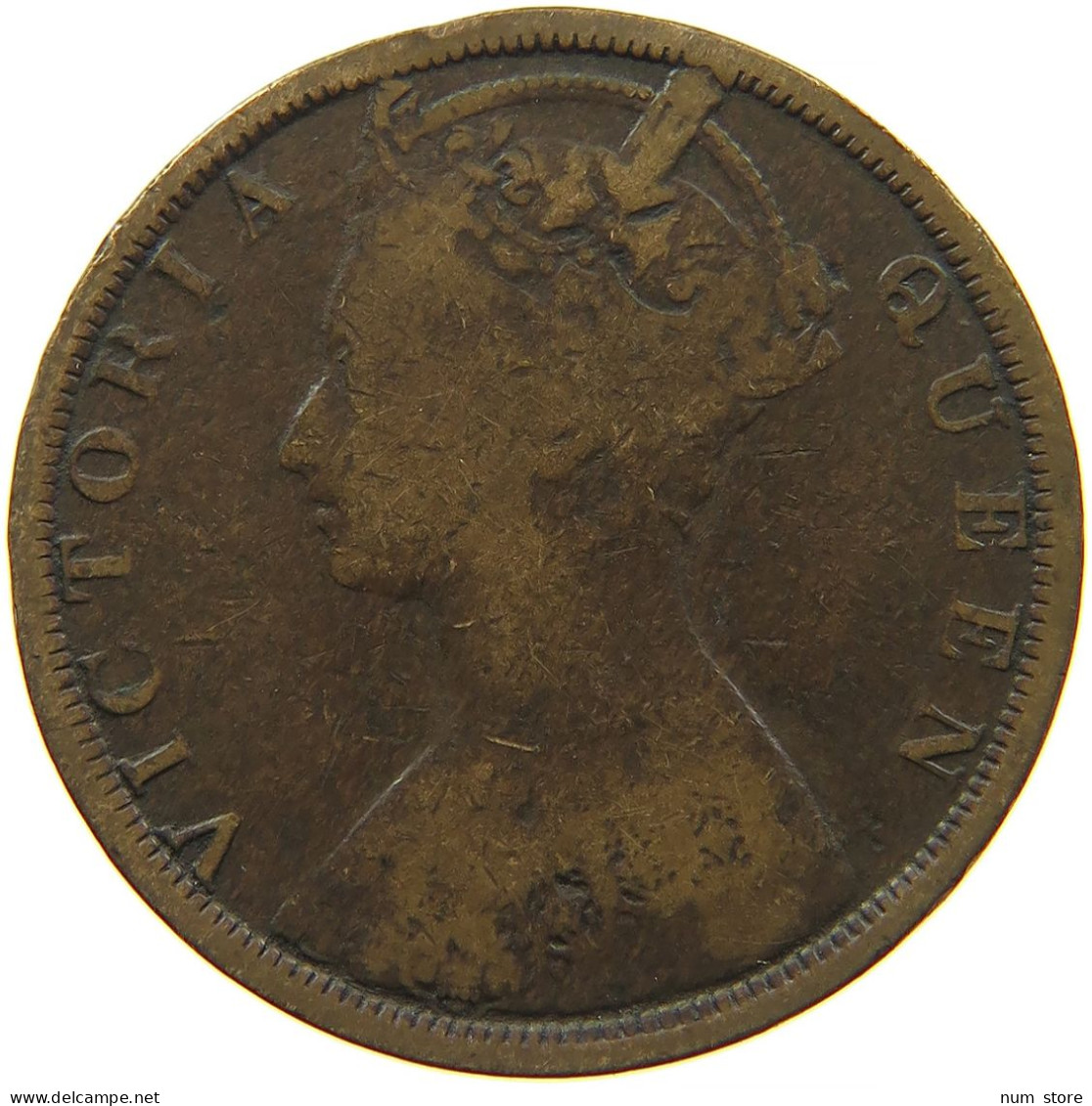 HONG KONG CENT 1880 #s085 0257 - Hongkong