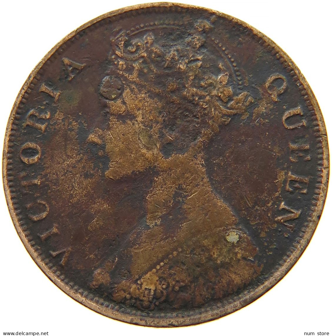 HONG KONG CENT 1875 #s085 0253 - Hongkong