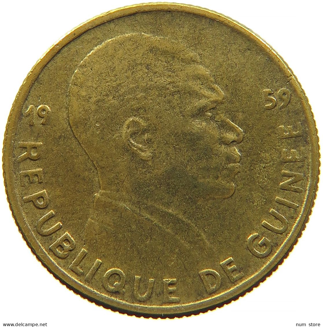 GUINEA 5 FRANCS 1959 #s088 0655 - Guinea