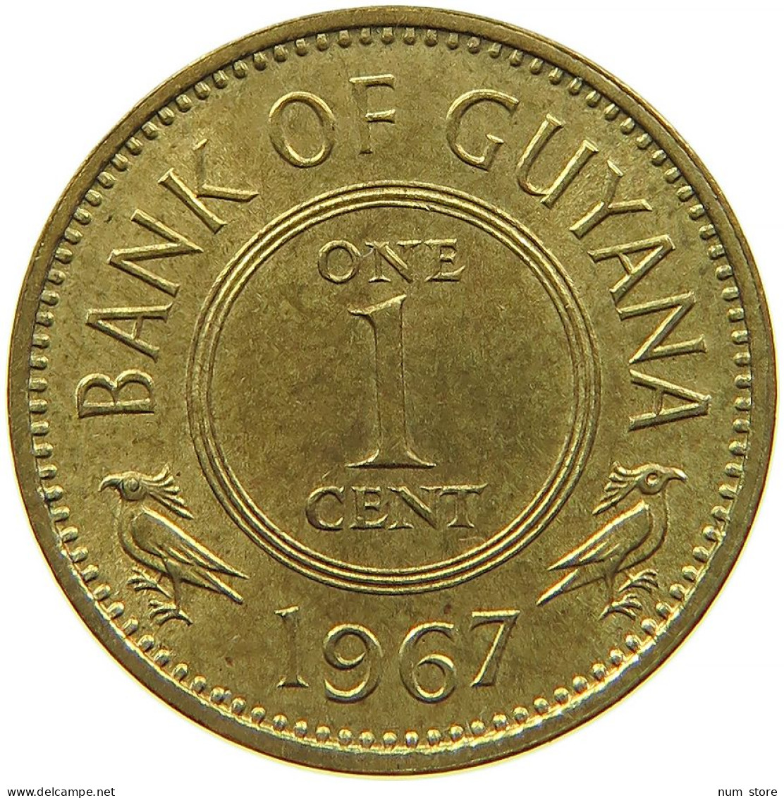 GUYANA CENT 1967 #s088 0445 - Guyana