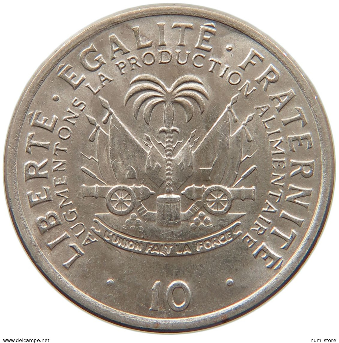 HAITI 10 CENTIMES 1975 #s087 0555 - Haiti