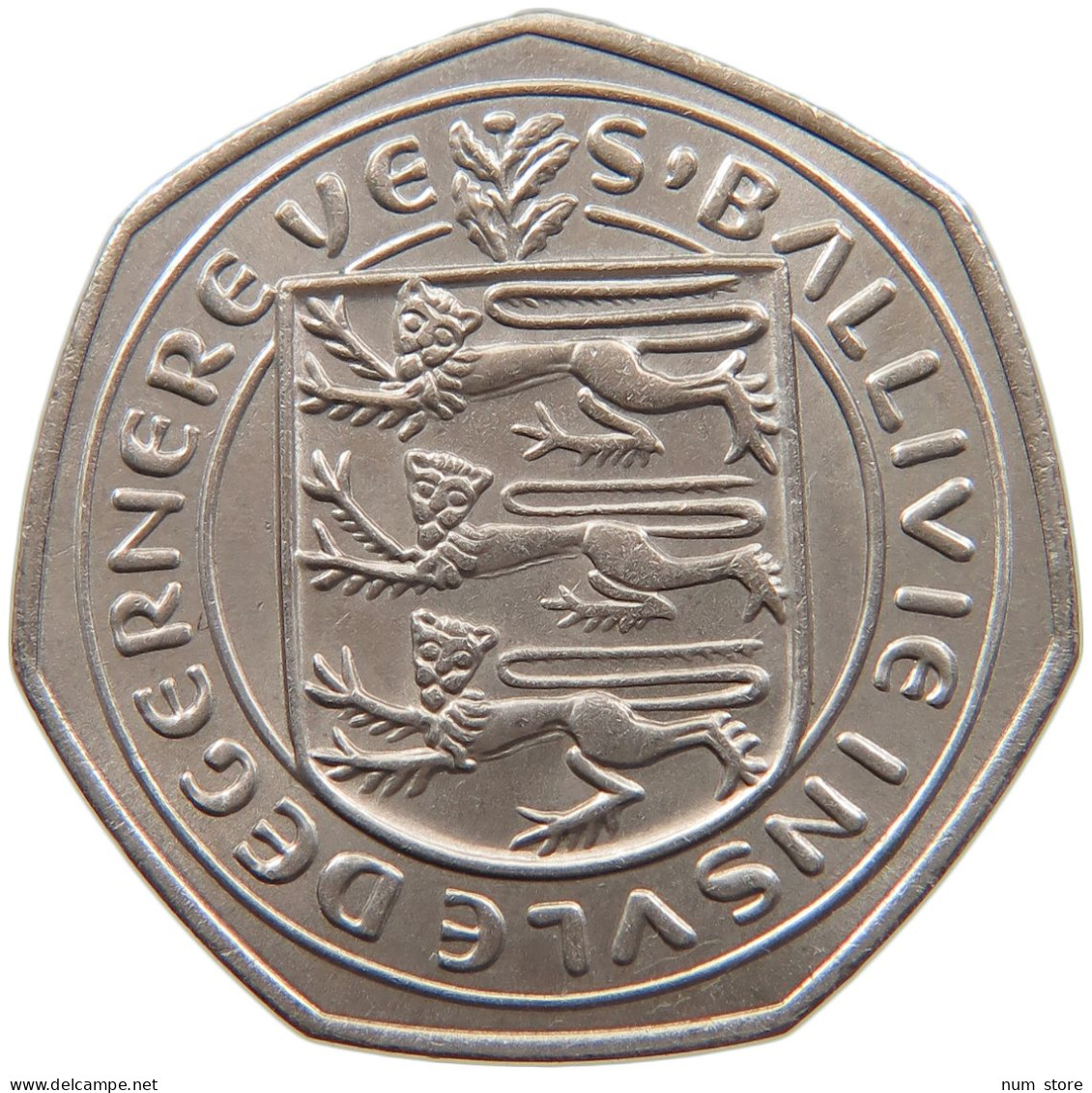 GUERNSEY 50 PENCE 1969 #s086 0359 - Guernsey