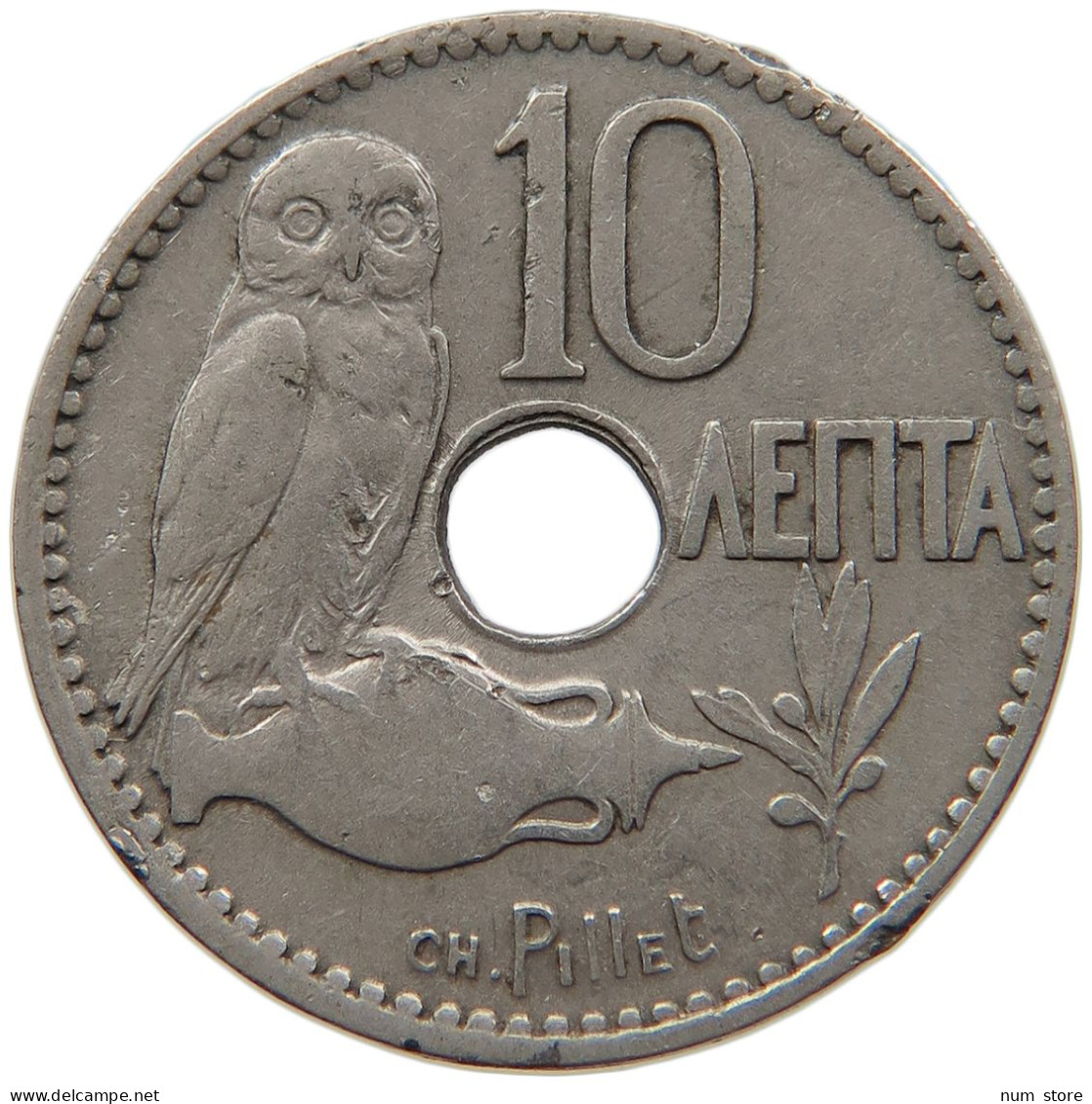 GREECE 10 LEPTA 1912 #s087 0439 - Grèce