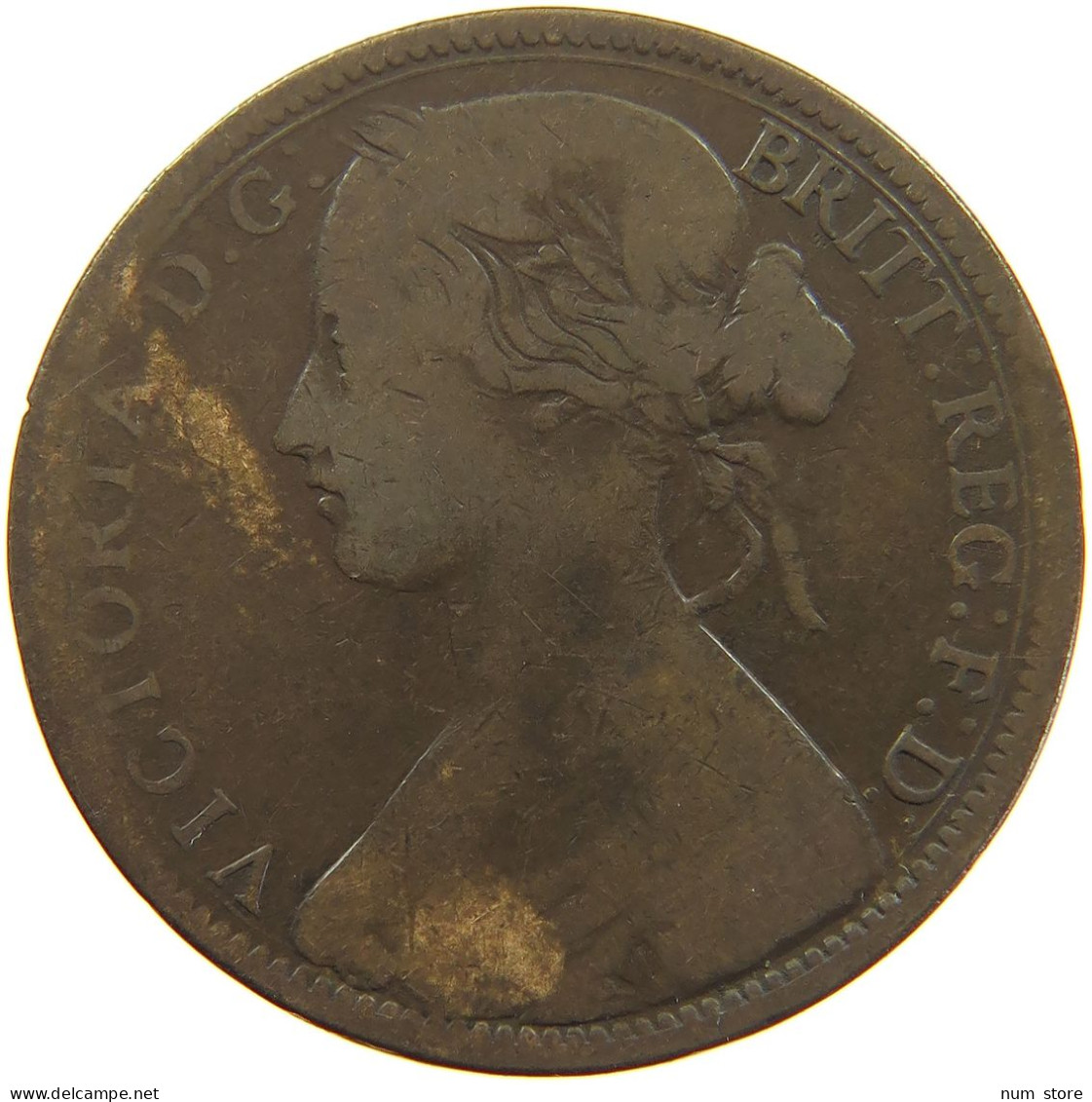 GREAT BRITAIN PENNY 1865 #s085 0103 - D. 1 Penny