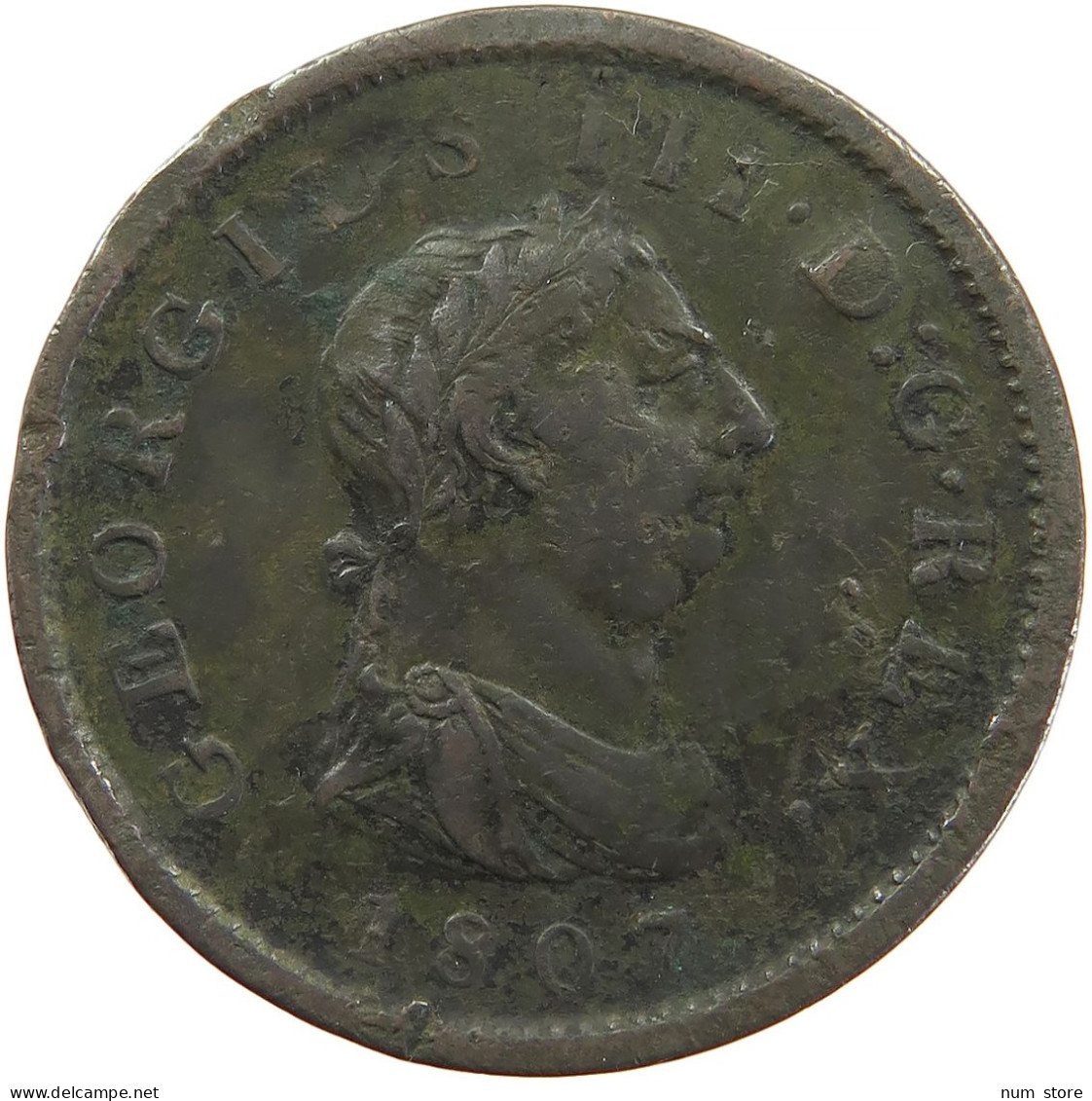 GREAT BRITAIN PENNY 1807 GEORGE III. #s082 0037 - C. 1 Penny