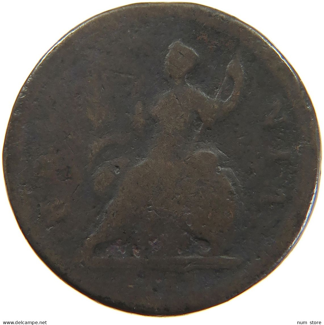 GREAT BRITAIN HALFPENNY GEORGE I. #s082 0073 - B. 1/2 Penny