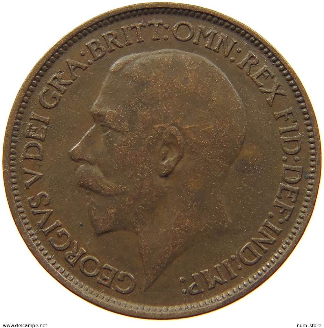 GREAT BRITAIN HALFPENNY 1913 #s086 0169 - C. 1/2 Penny