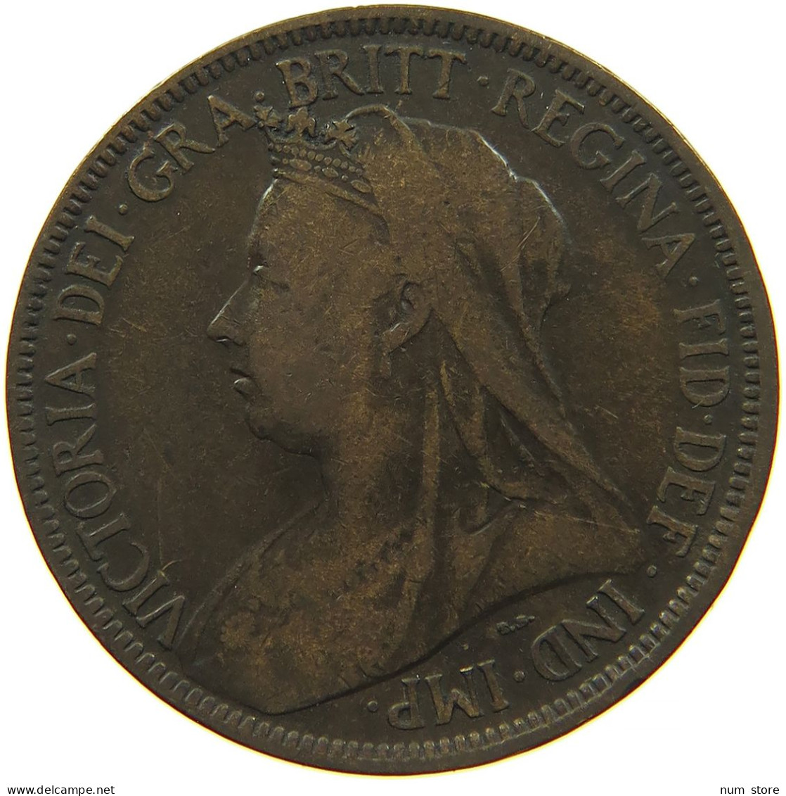 GREAT BRITAIN HALFPENNY 1899 #s086 0095 - C. 1/2 Penny