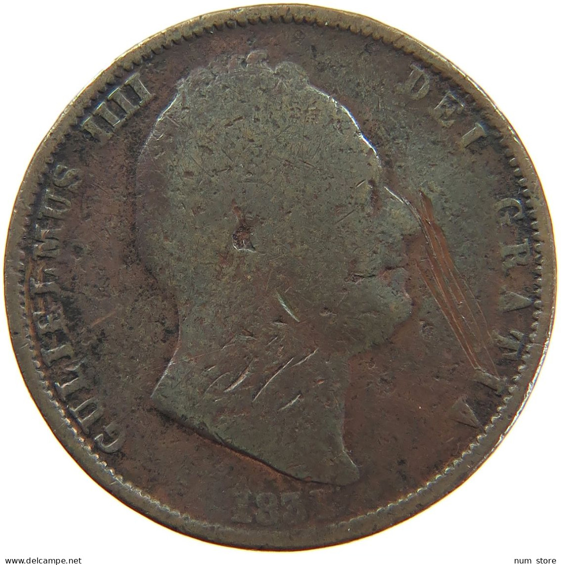 GREAT BRITAIN HALFPENNY 1831 #s082 0067 - C. 1/2 Penny