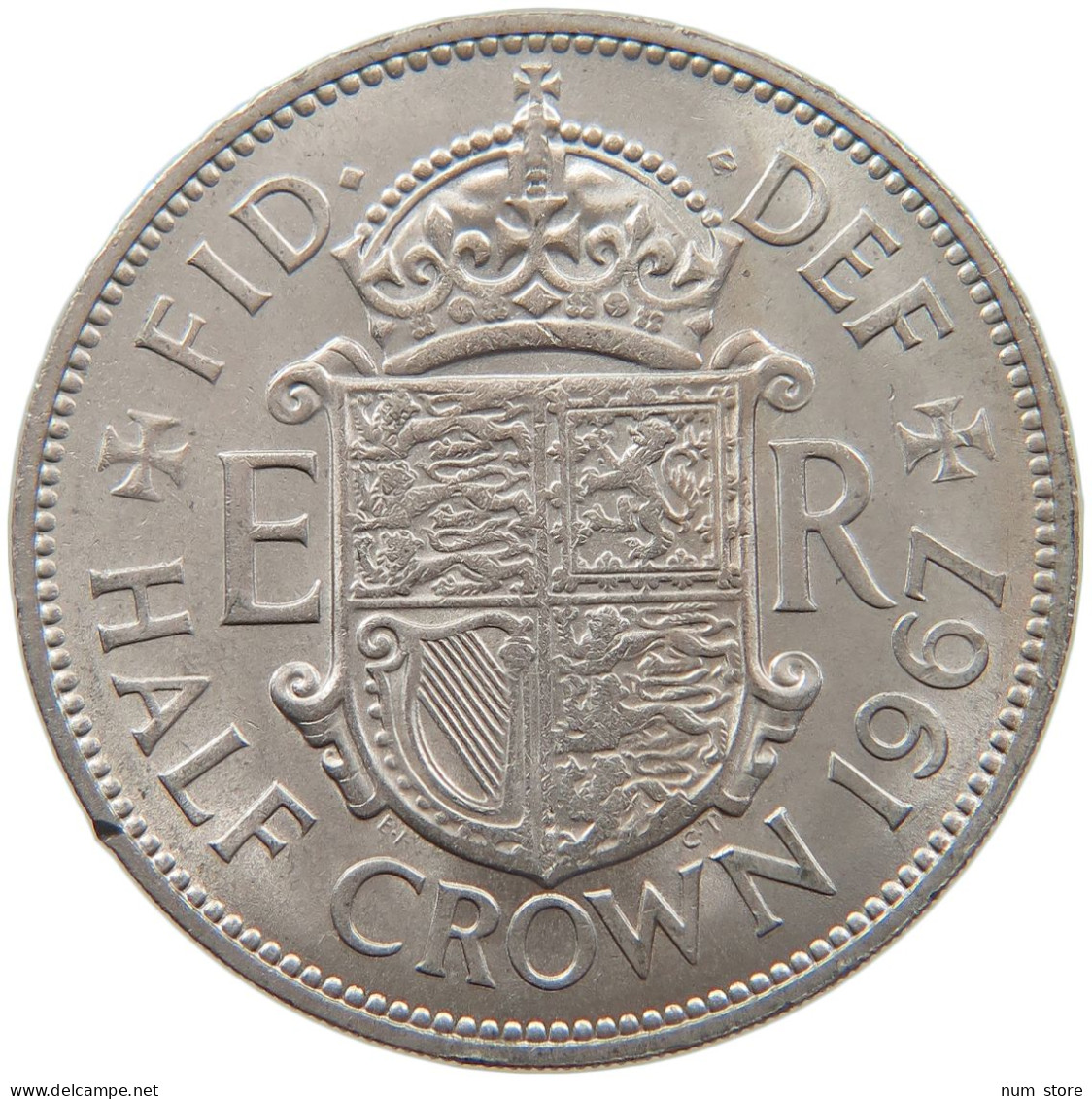 GREAT BRITAIN HALFCROWN 1967 #s086 0287 - K. 1/2 Crown