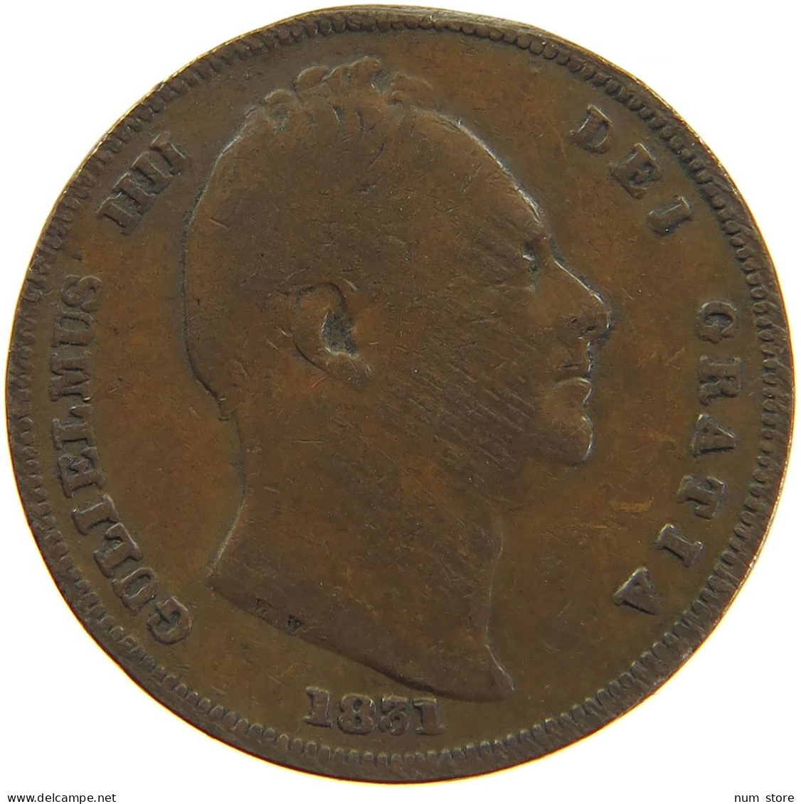 GREAT BRITAIN FARTHING 1831 #s082 0083 - B. 1 Farthing