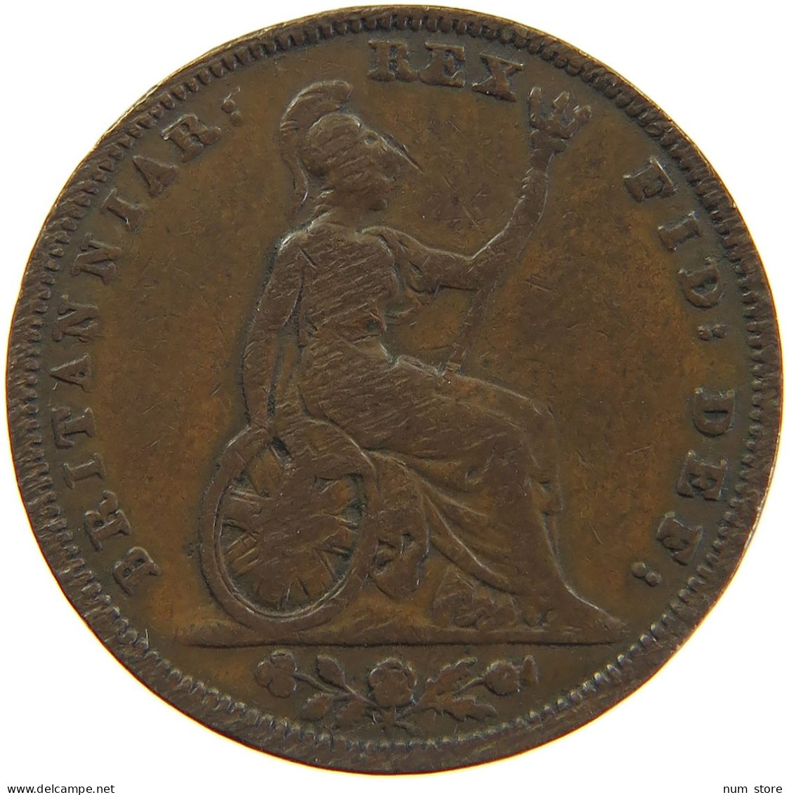 GREAT BRITAIN FARTHING 1831 #s082 0083 - B. 1 Farthing