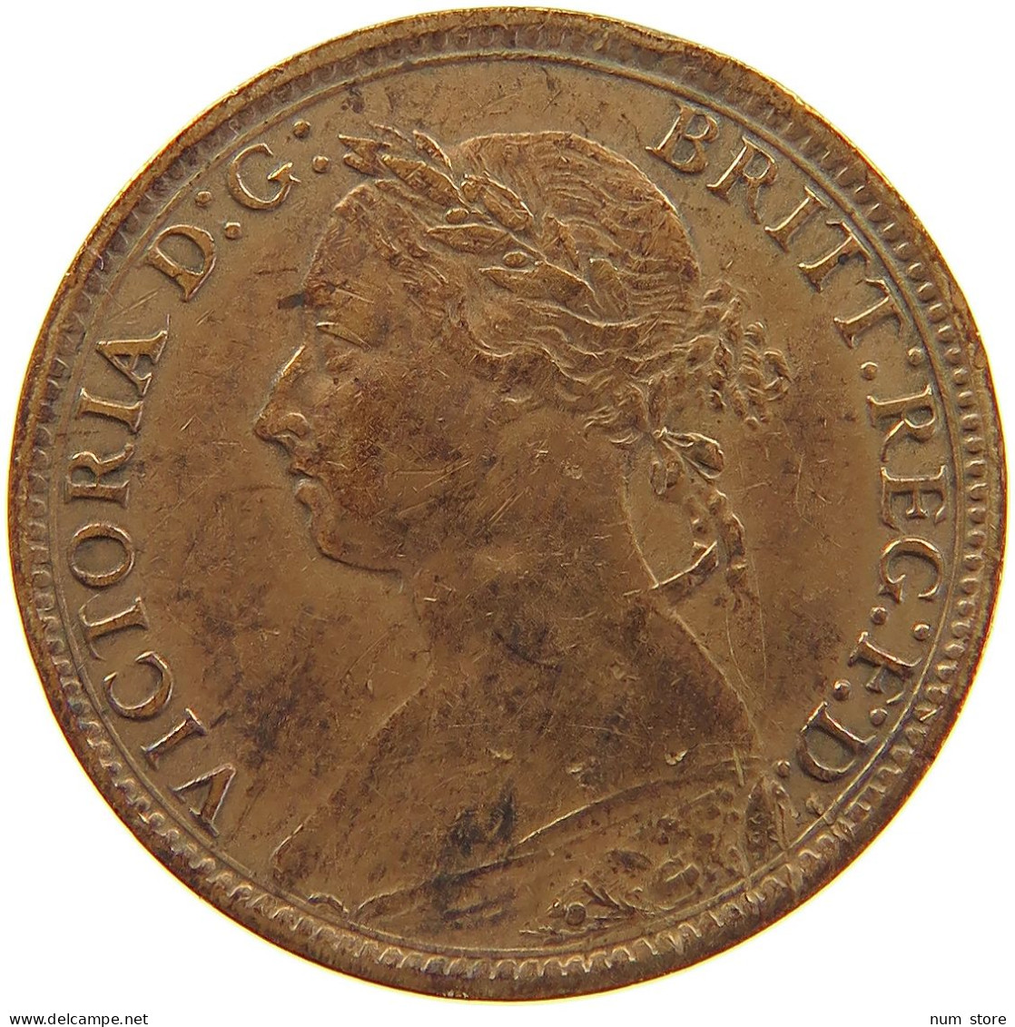 GREAT BRITAIN FARTHING 1881 #s083 0415 - B. 1 Farthing