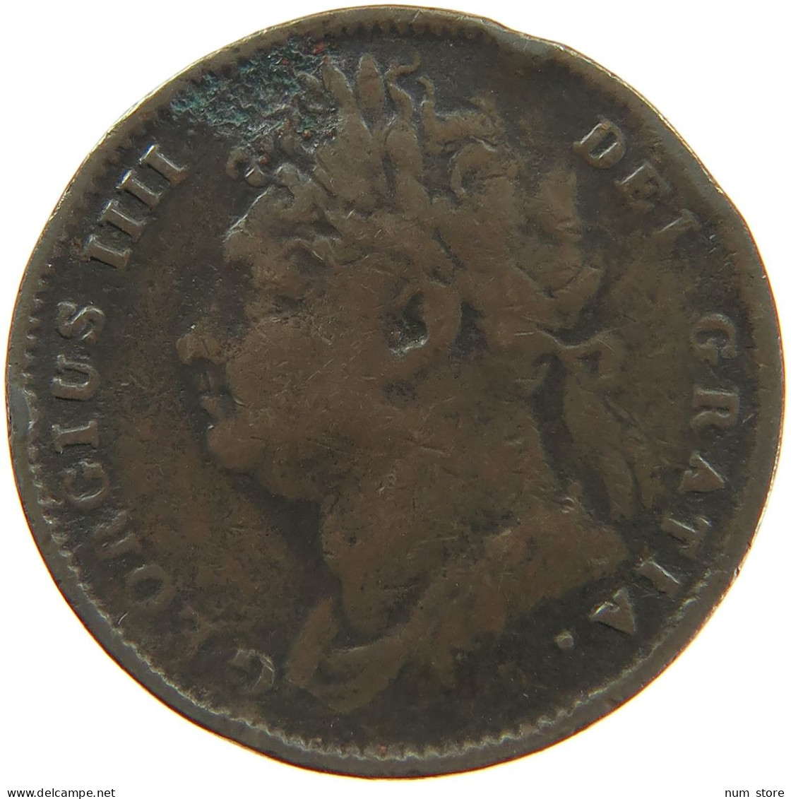 GREAT BRITAIN FARTHING 1826 #s082 0087 - B. 1 Farthing