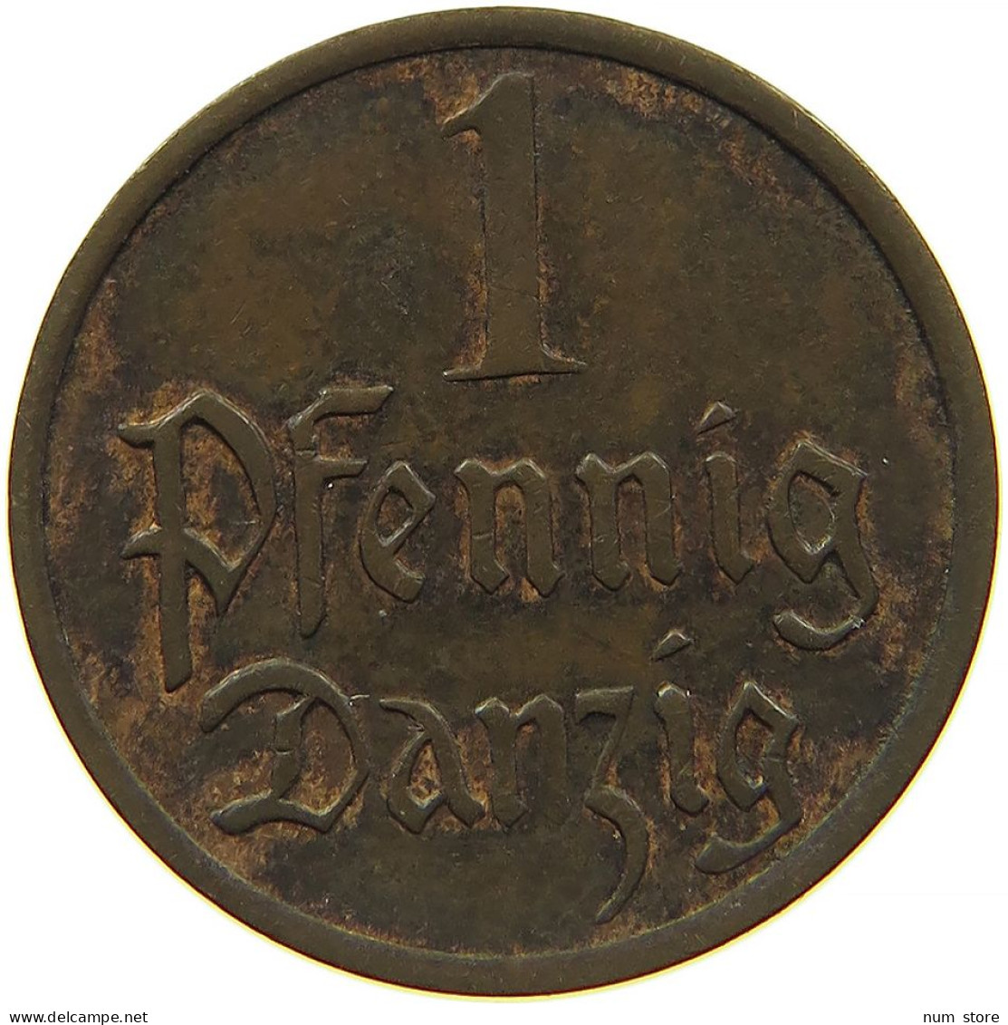 GERMANY WEIMAR PFENNIG 1937 DANZIG #s083 0807 - 1 Renten- & 1 Reichspfennig