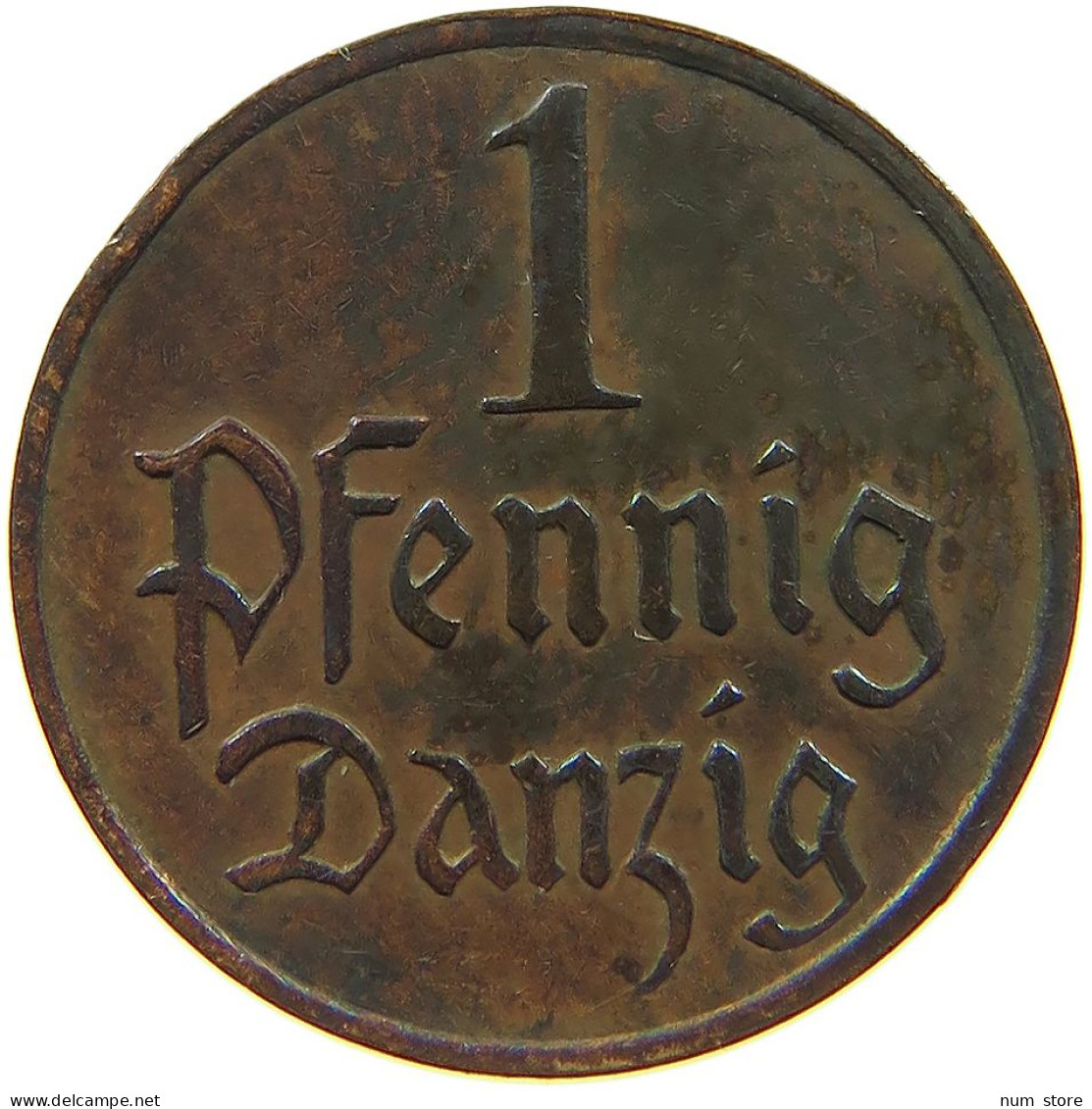 GERMANY WEIMAR PFENNIG 1929 DANZIG #s083 0803 - 1 Rentenpfennig & 1 Reichspfennig