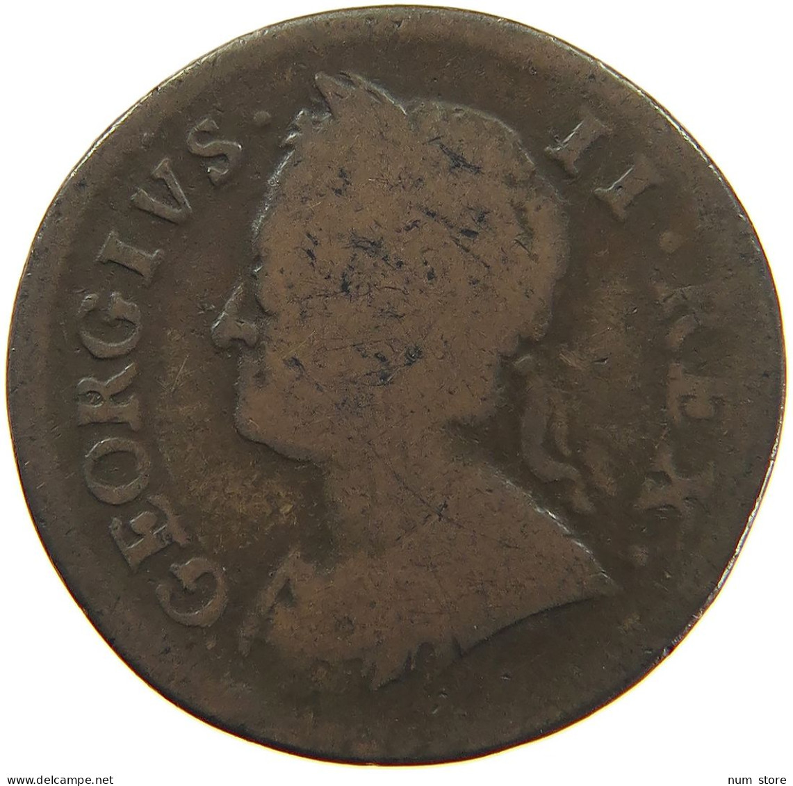 GREAT BRITAIN FARTHING 1746 #s082 0075 - A. 1 Farthing