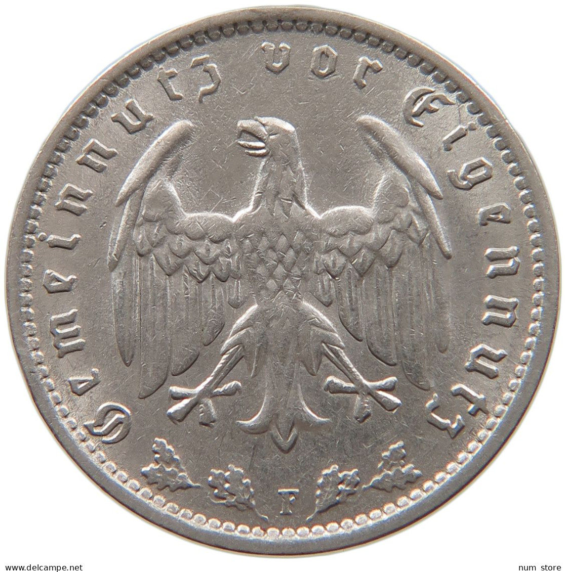 GERMANY REICHSMARK 1934 F #s087 0613 - 1 Reichsmark