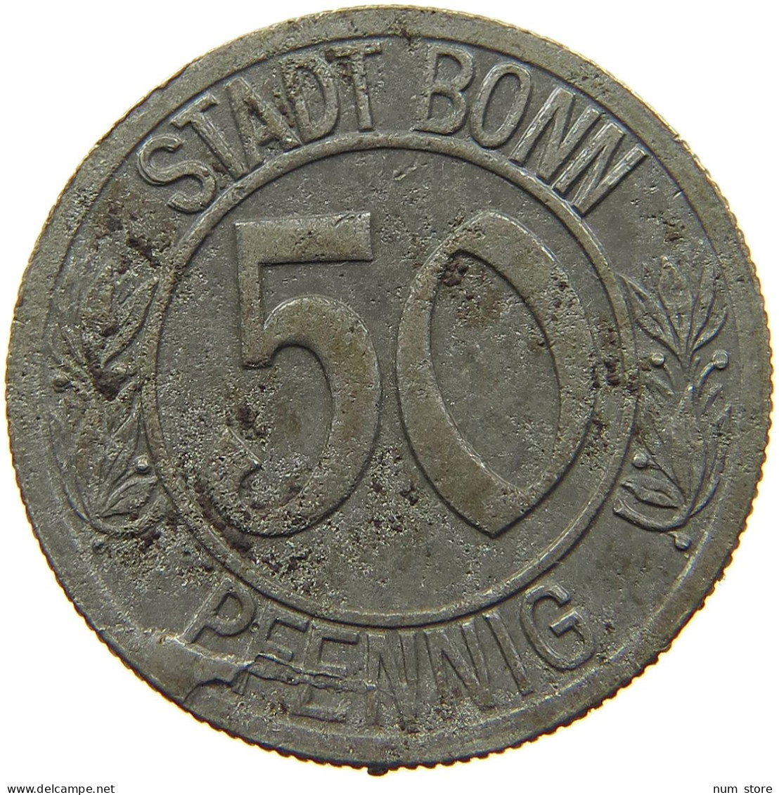 GERMANY NOTGELD 50 PFENNIG 1920 BONN #s088 0401 - Monétaires/De Nécessité