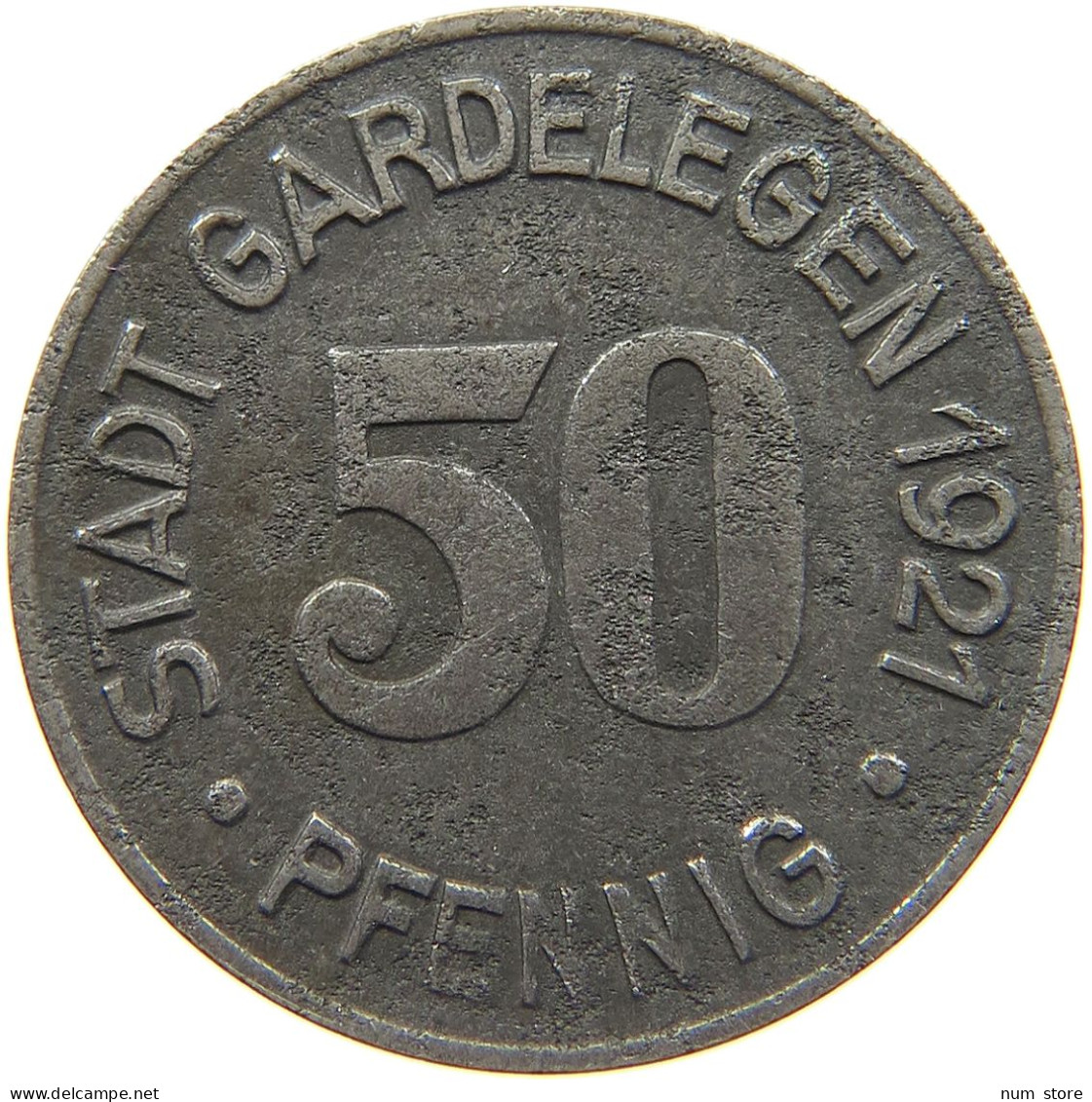 GERMANY NOTGELD 50 PFENNIG 1921 GARDELEGEN #s088 0403 - Monétaires/De Nécessité