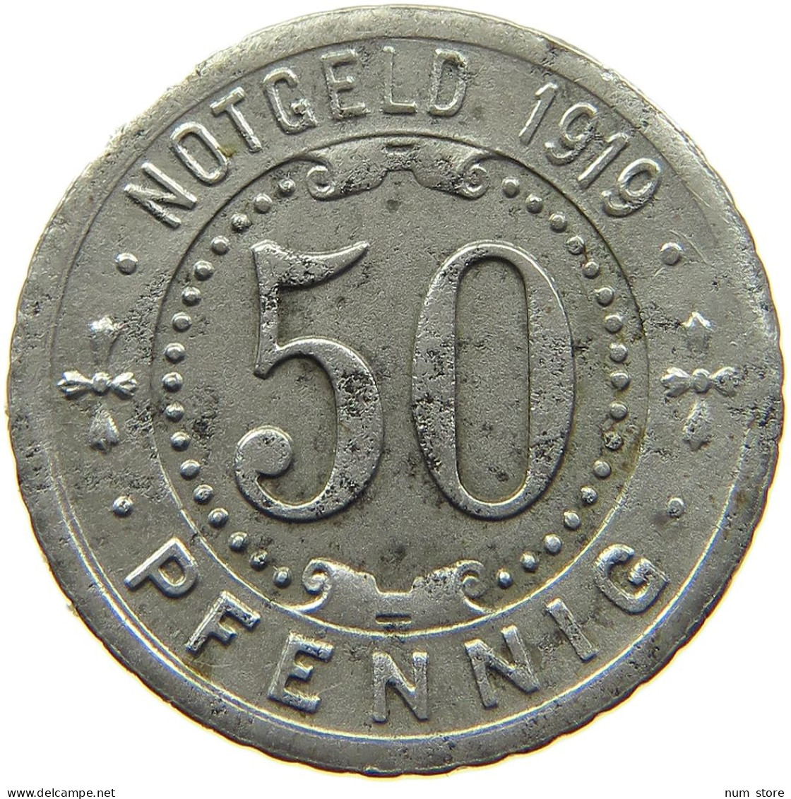 GERMANY NOTGELD 50 PFENNIG 1919 ROTTHAUSEN #s088 0367 - Notgeld