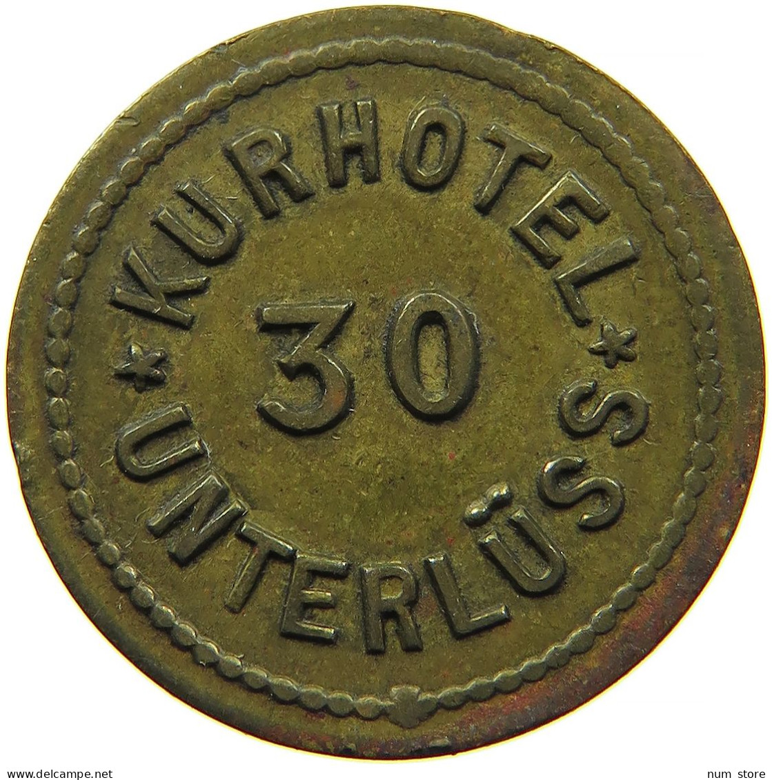 GERMANY WEIMAR 30 PFENNIG KURHOTEL UNTERLÜSS #s088 0709 - Autres & Non Classés