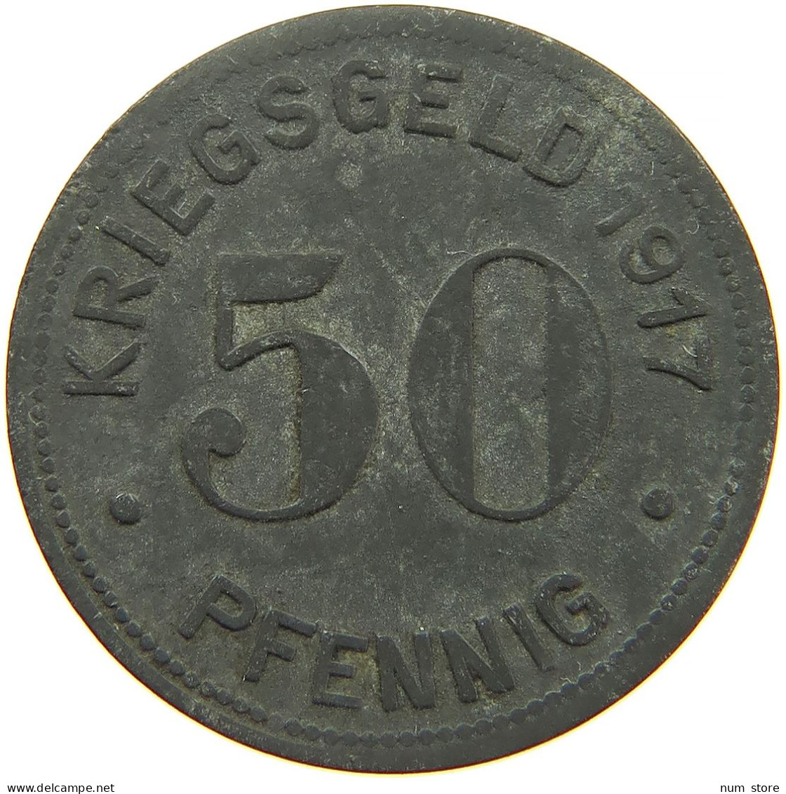 GERMANY NOTGELD 50 PFENNIG 1917 ESSEN #s088 0199 - Monétaires/De Nécessité