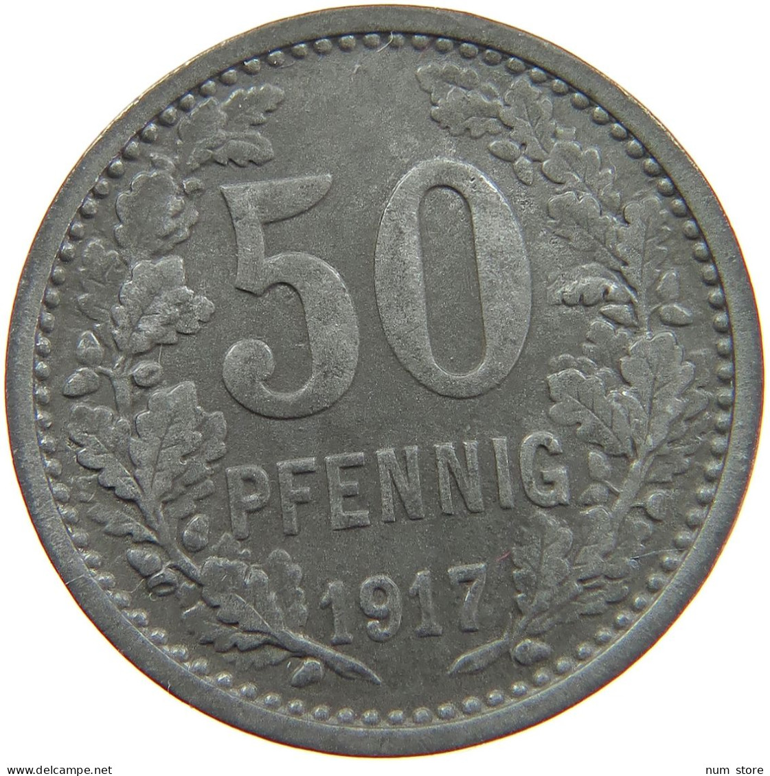 GERMANY NOTGELD 50 PFENNIG 1917 HATTINGEN #s088 0157 - Monétaires/De Nécessité