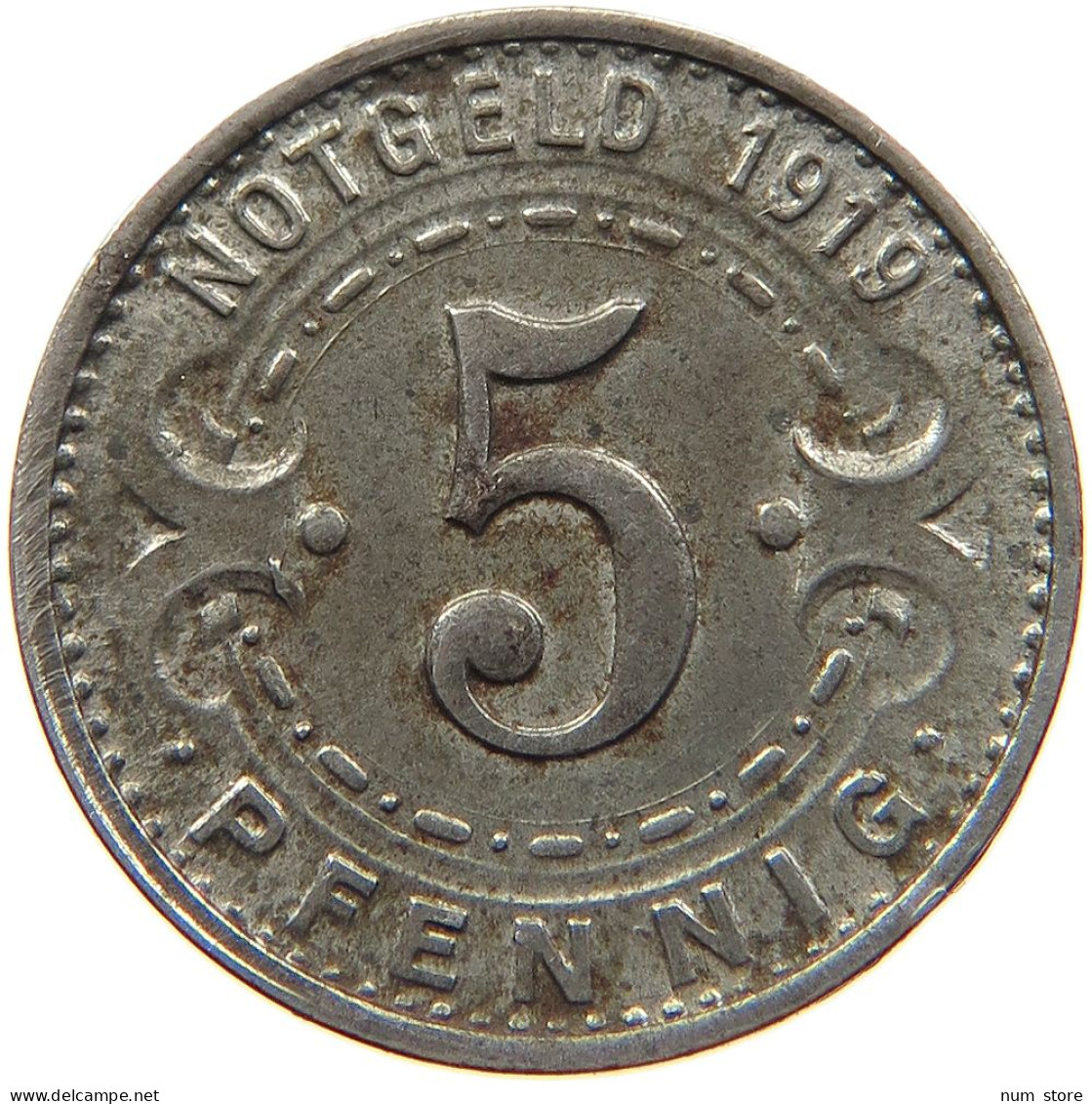 GERMANY NOTGELD 5 PFENNIG 1919 WITTEN #s088 0215 - Noodgeld