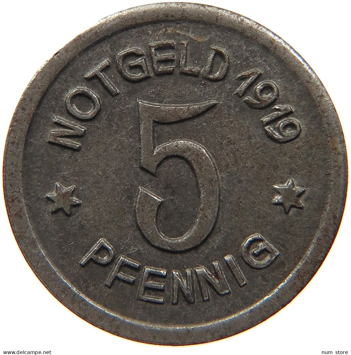 GERMANY NOTGELD 5 PFENNIG 1919 RATIBOR #s088 0225 - Noodgeld