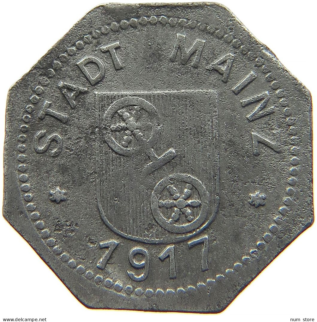 GERMANY NOTGELD 5 PFENNIG 1917 MAINZ #s088 0069 - Monetari/ Di Necessità