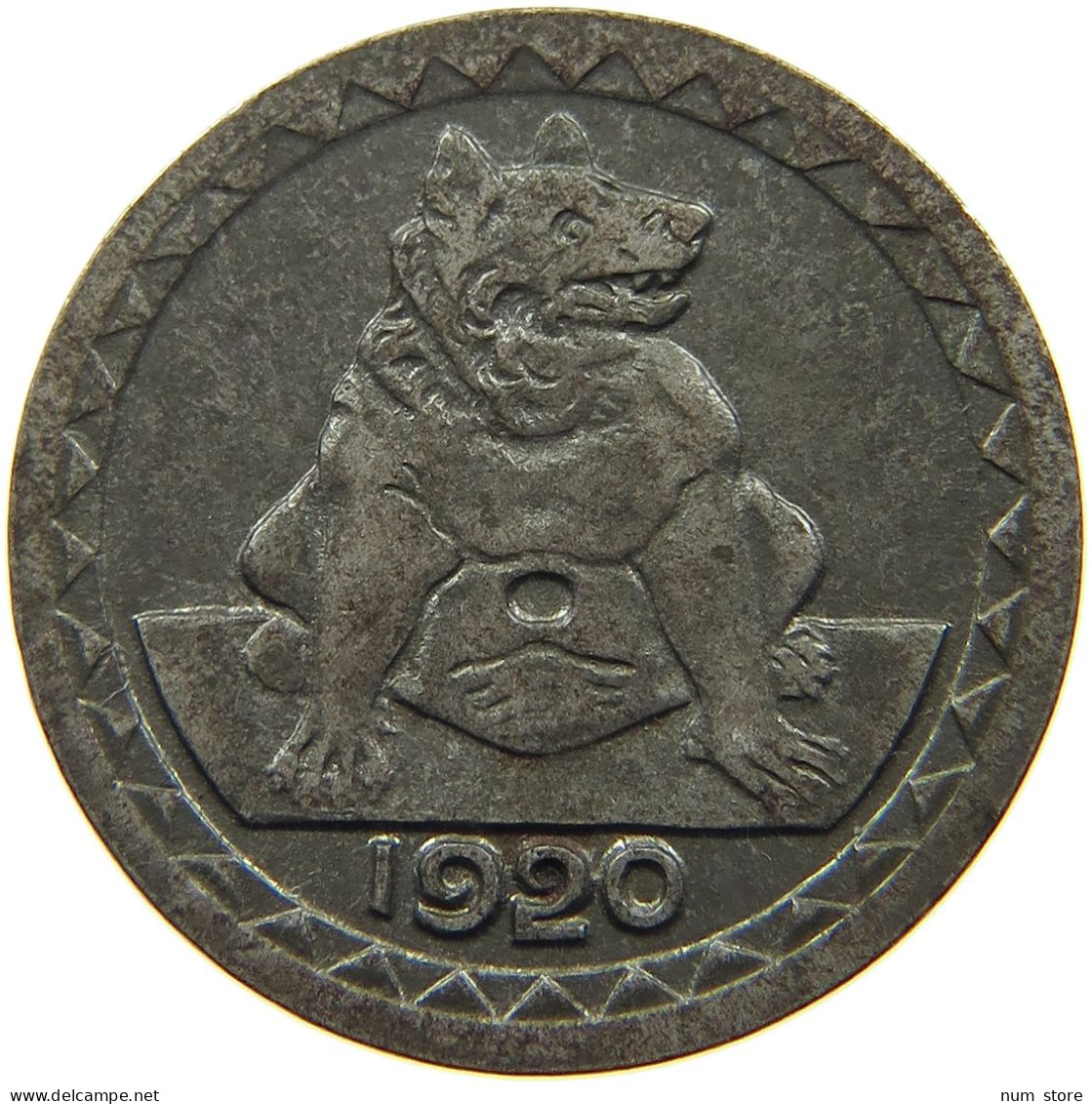 GERMANY NOTGELD 25 PFENNIG 1920 AACHEN #s088 0375 - Monetary/Of Necessity